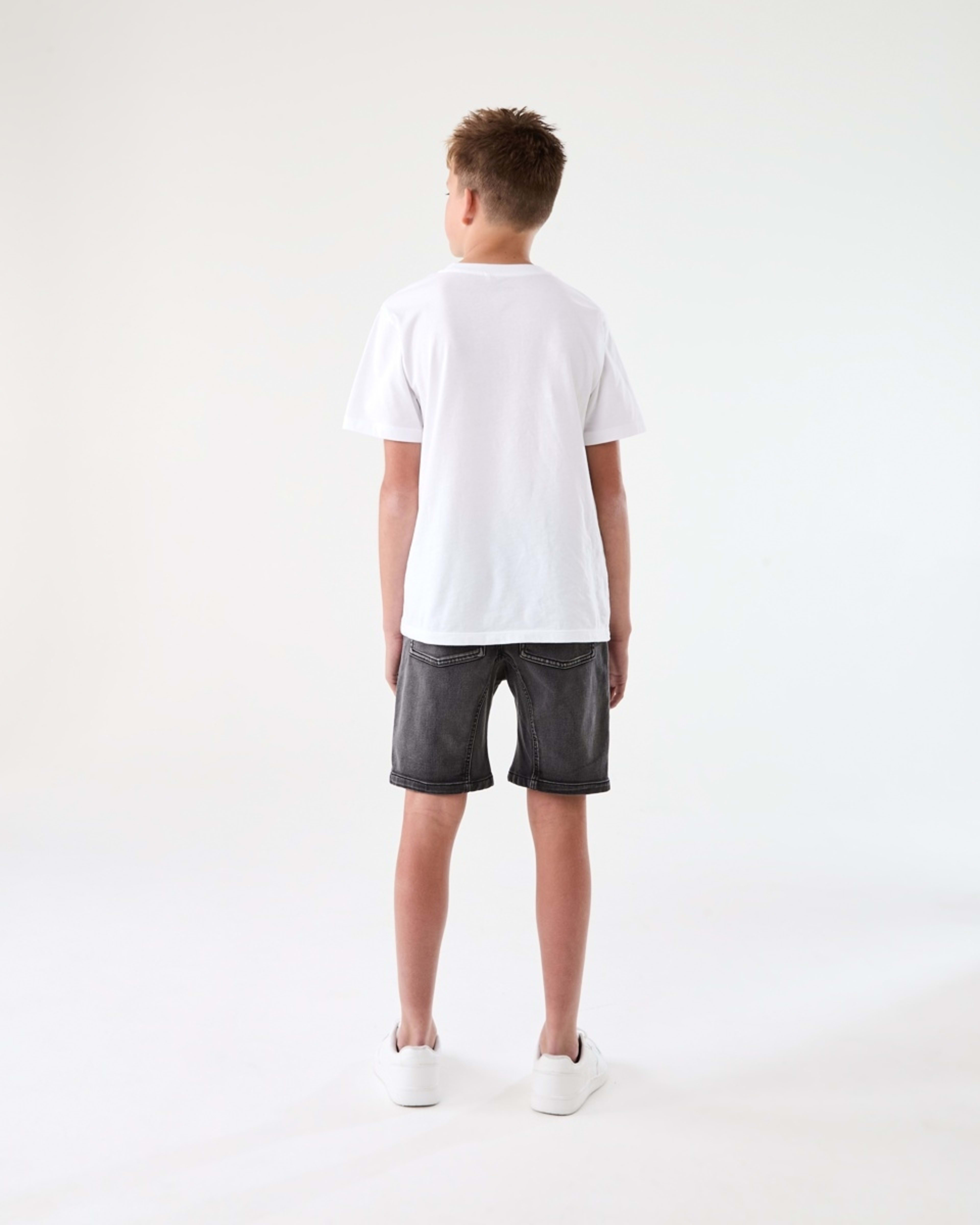 7 Pull On Denim Moto Shorts BLACK WASH, 7 of 7