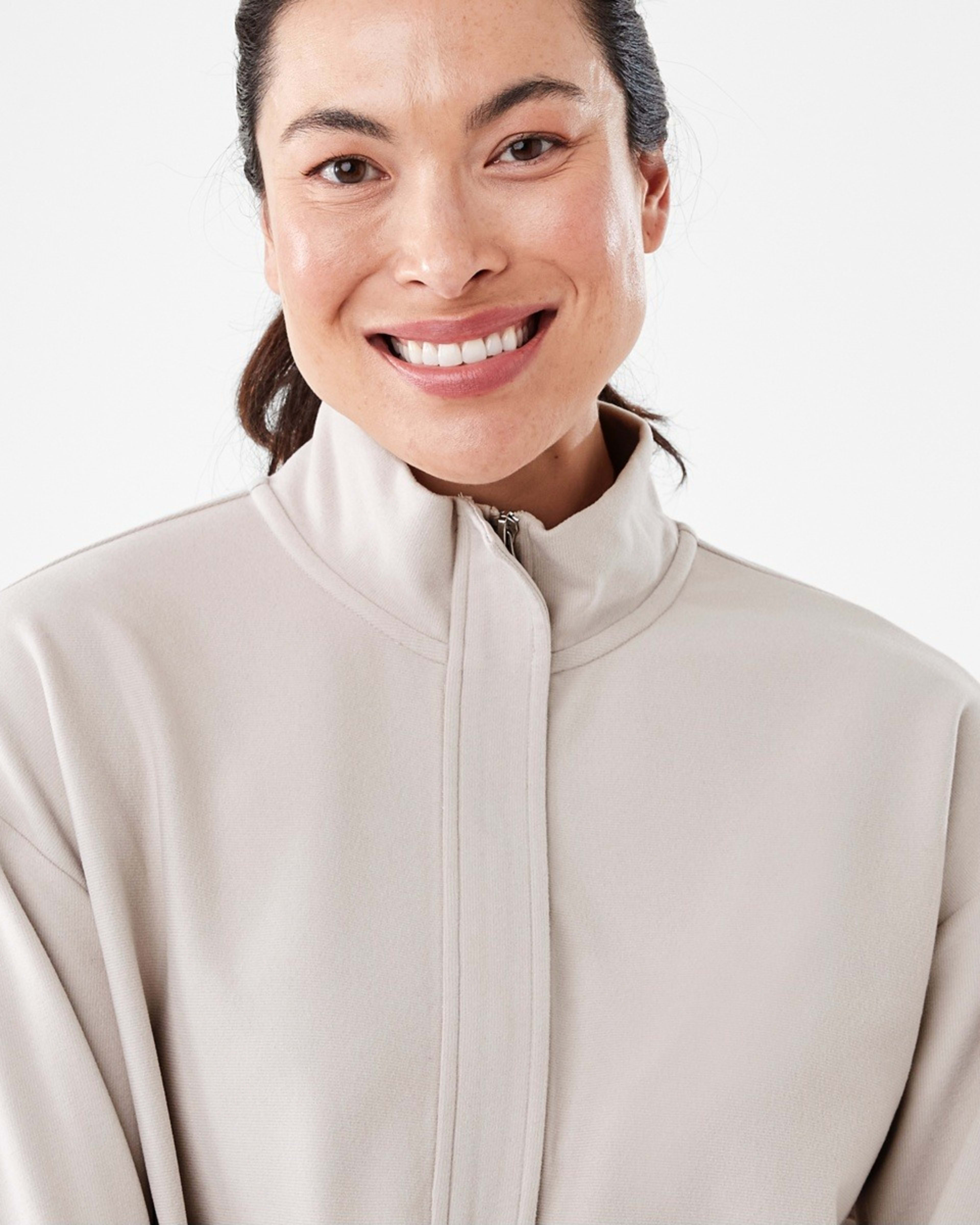 4 Active Womens Half Zip Mid Layer Sweatshirt DOLPHIN GREY, 4 of 7