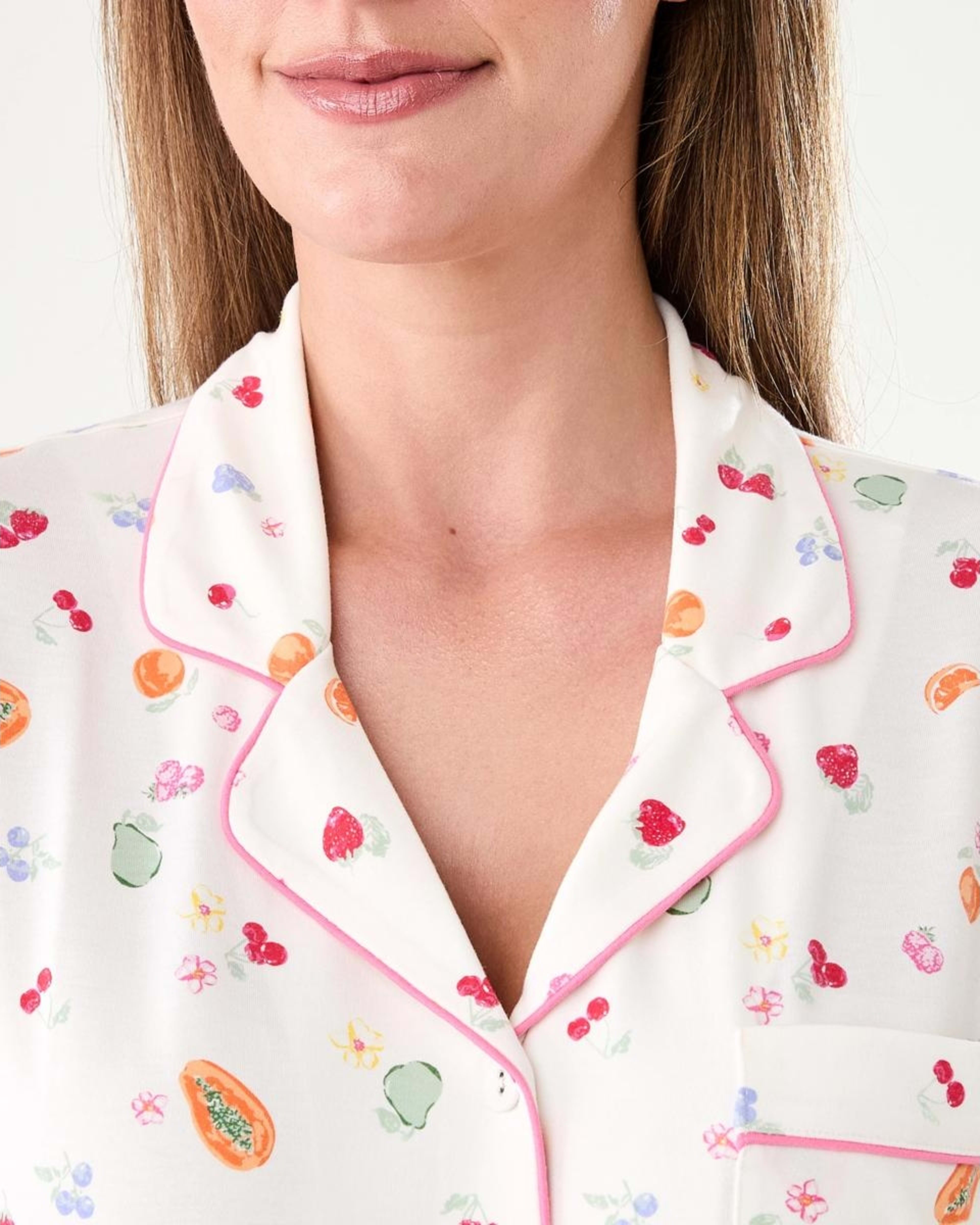 5 Short Sleeve Top and Shorts Comfort Pyjama Set Fruitsalad, 5 of 10