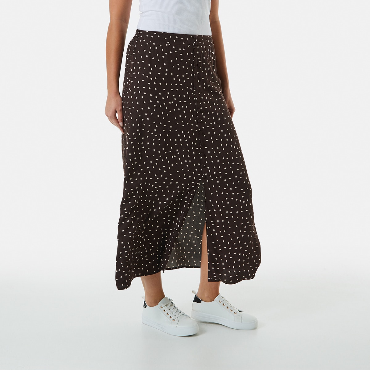 Button Front Midi Skirt Kmart NZ