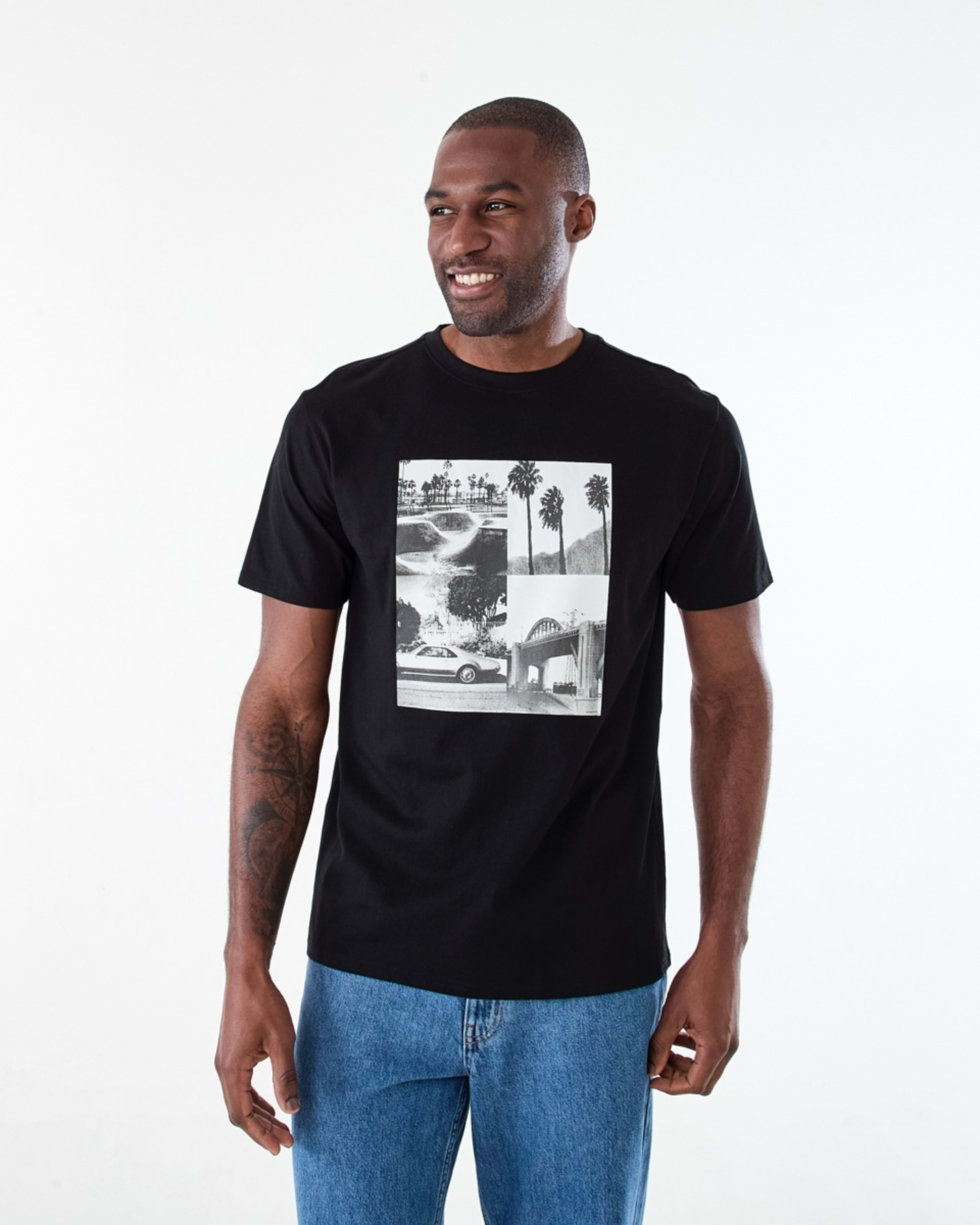 1 Printed T-shirt BLACK