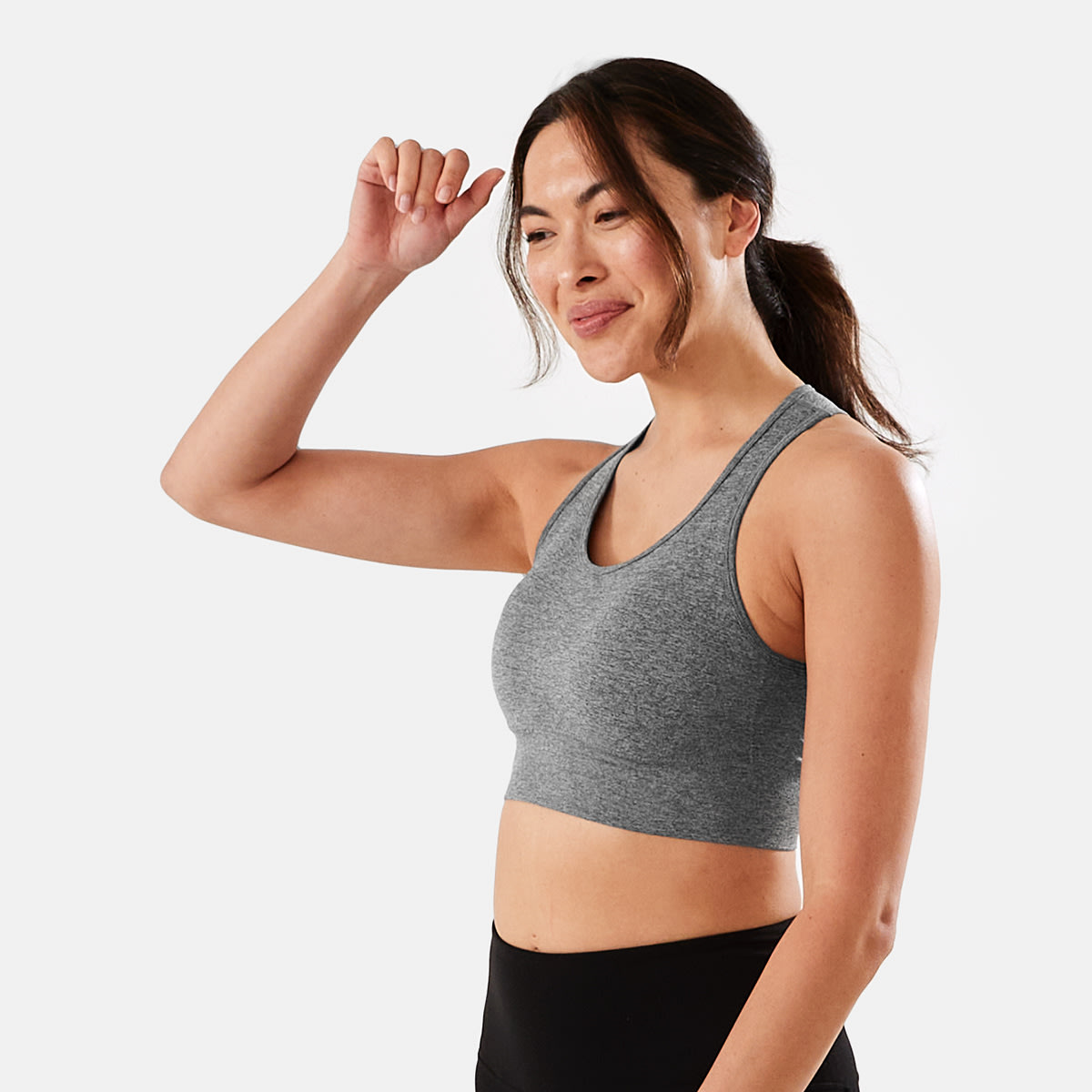Active Womens Low Impact Seamfree Crop Top Kmart NZ