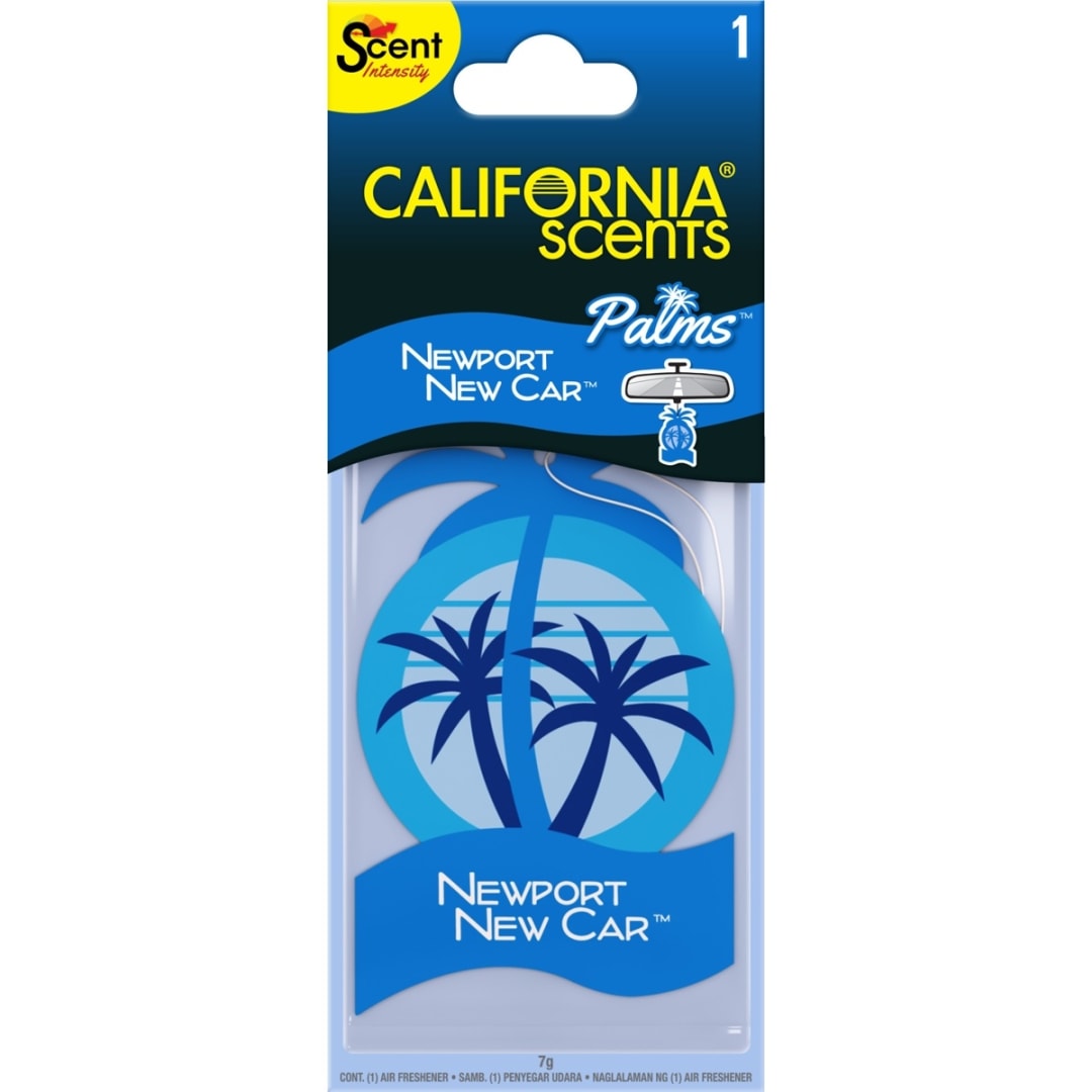 California Scents Palms Car Air Freshener - Newport New Car - Kmart