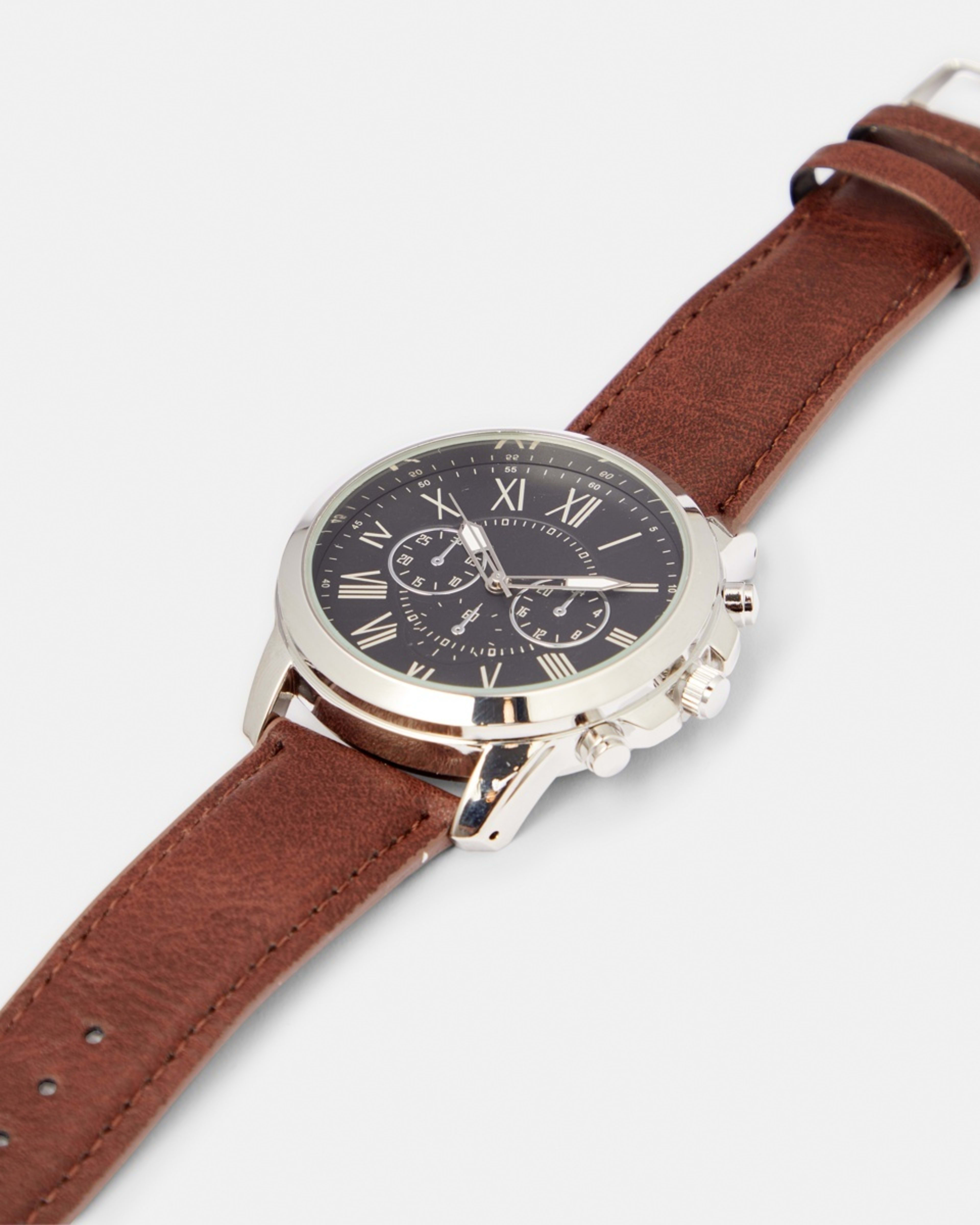 2 Classic Chrono Watch - Brown BROWN, 2 of 6