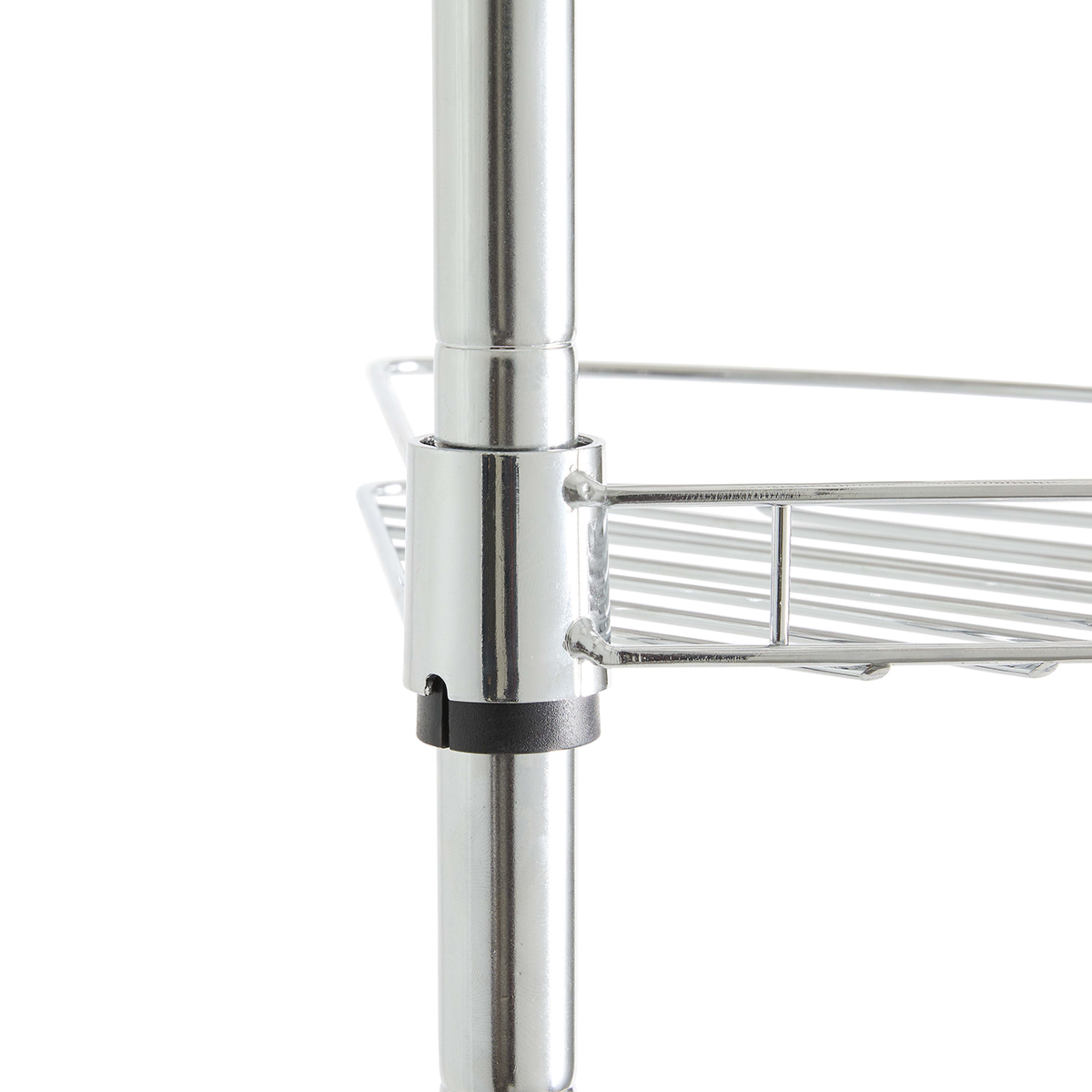 Telescopic Shower Caddy Silver Look Kmart