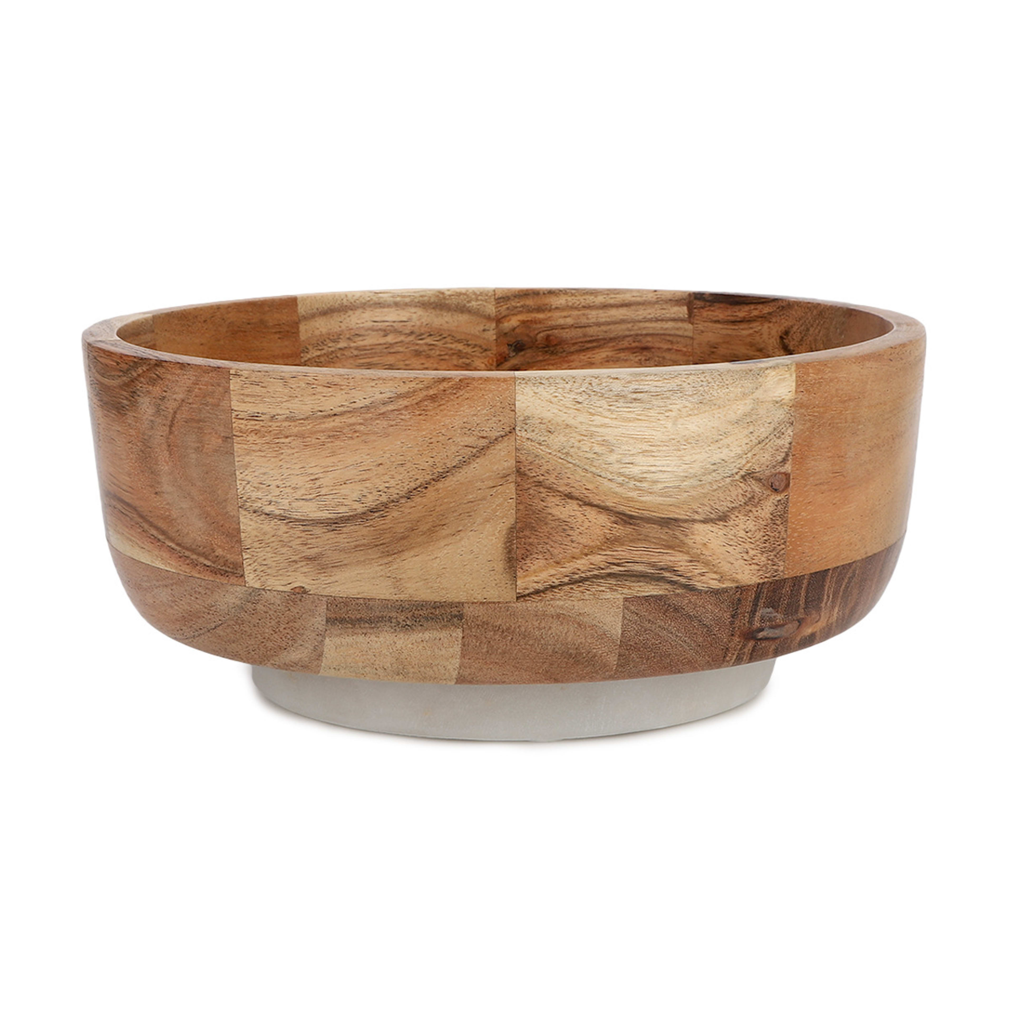 1 Acacia/Marble Fruit Bowl, 1 of 8