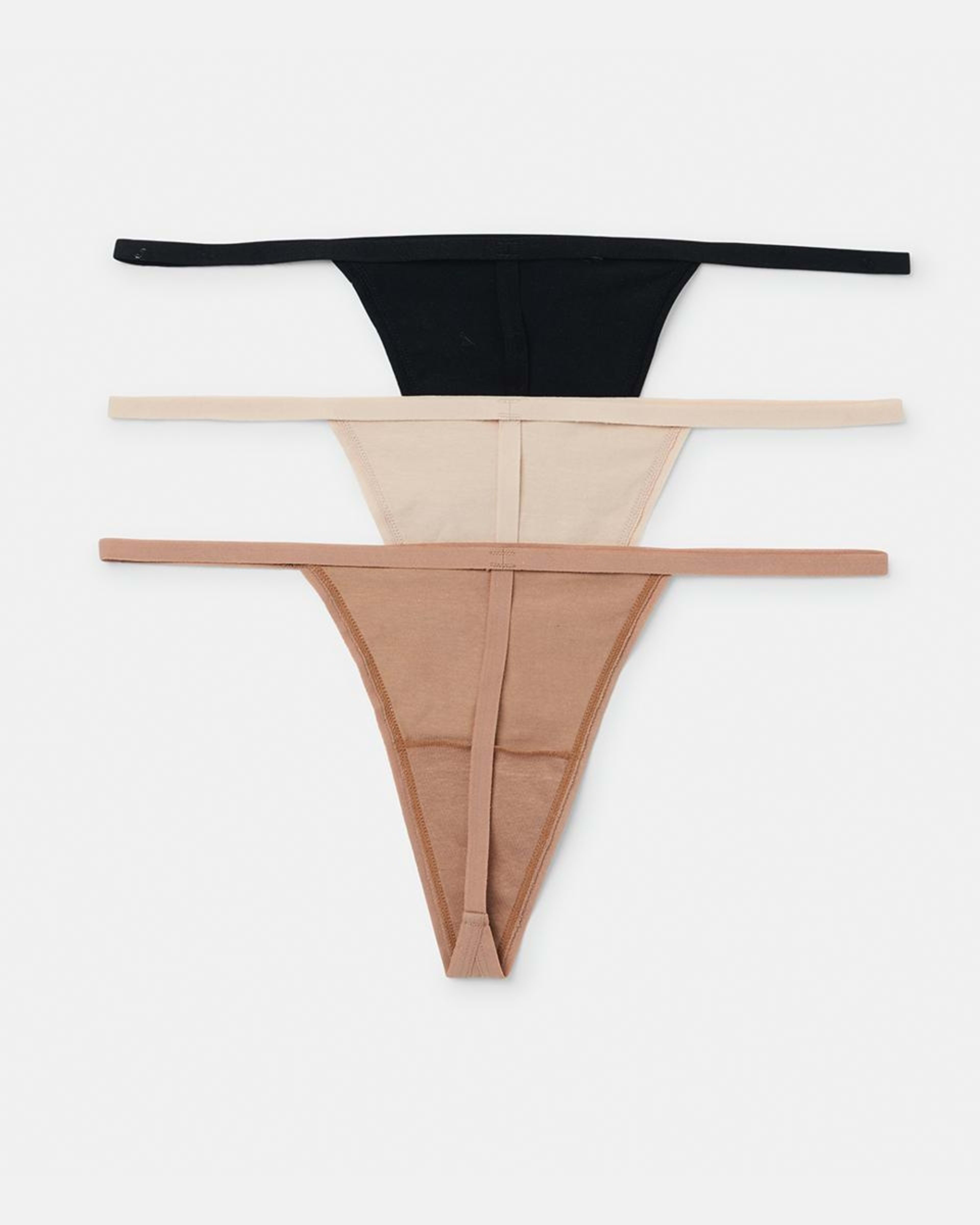 2 3 Pack Frida G-string Briefs Tanblk Mix, 2 of 8