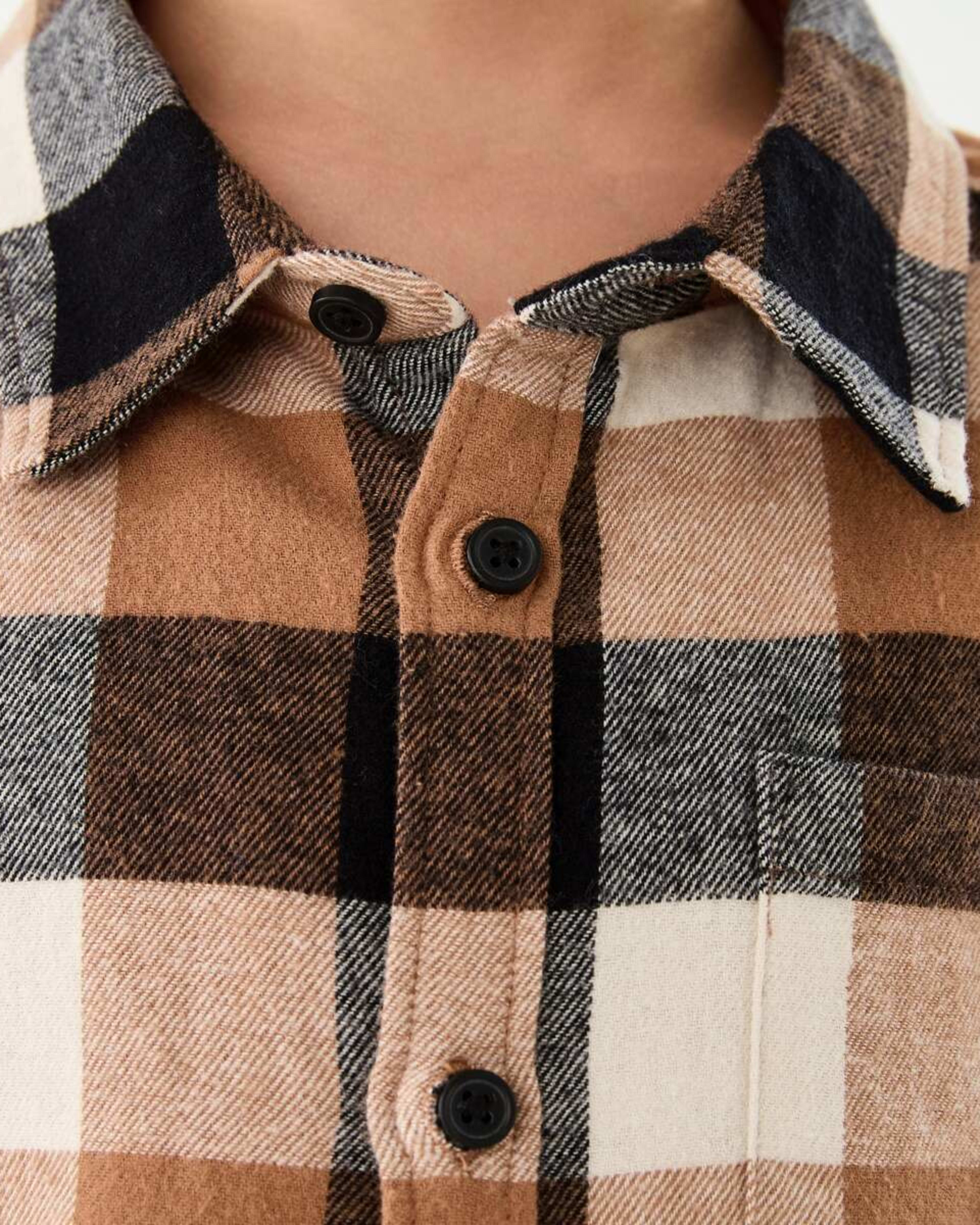 4 Yarn Dyed Flannel Shirt Three Tone Buffalo Check, 4 of 10