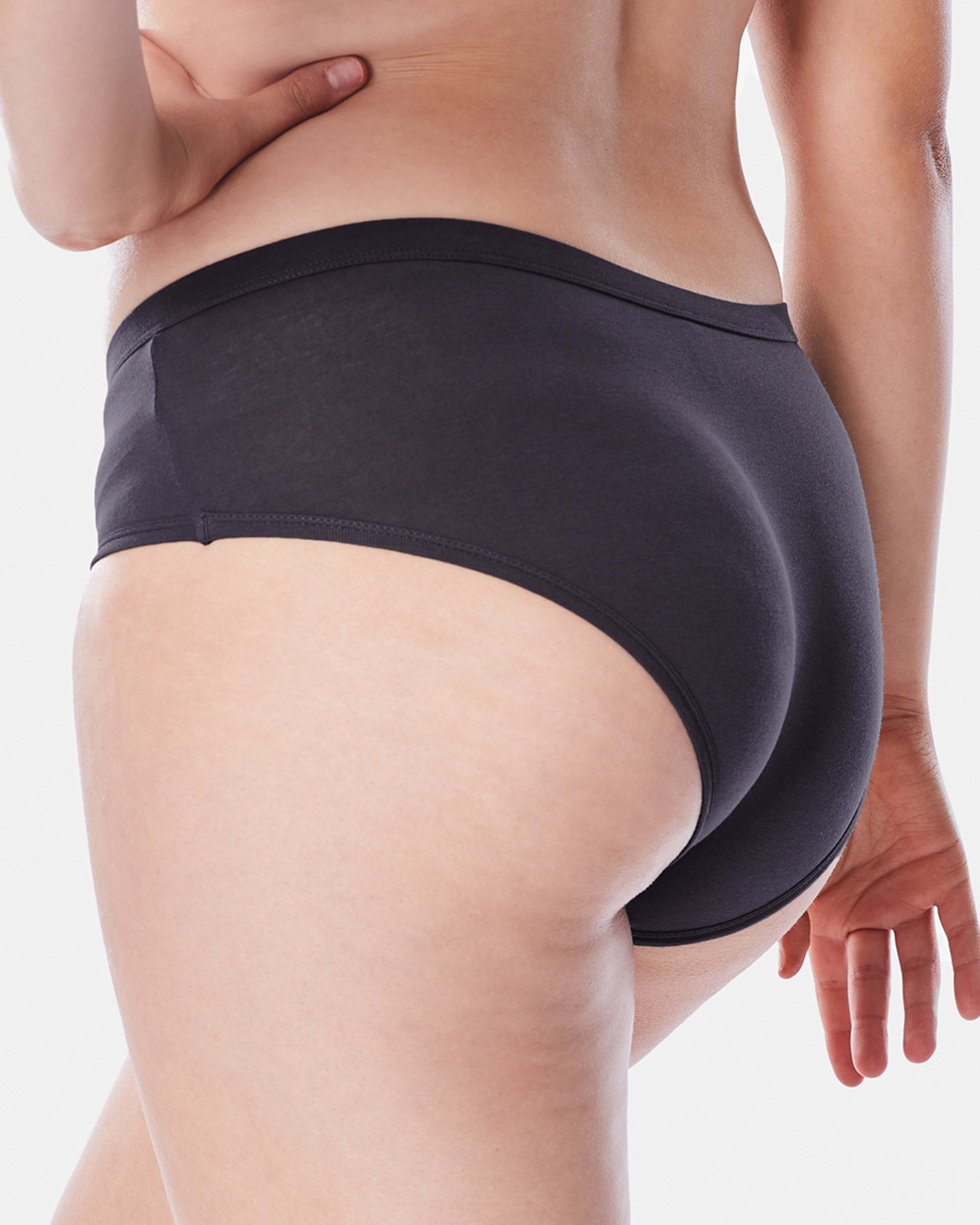 3 Comfort Top Bikini Briefs SHADOW NAVY, 3 of 6