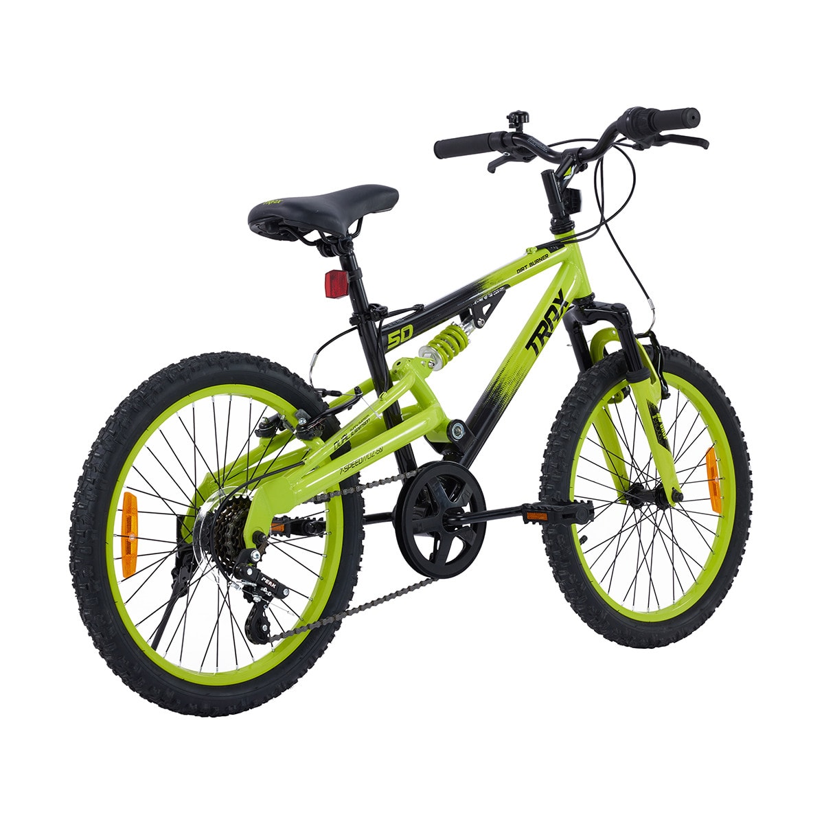 trax dual suspension bike