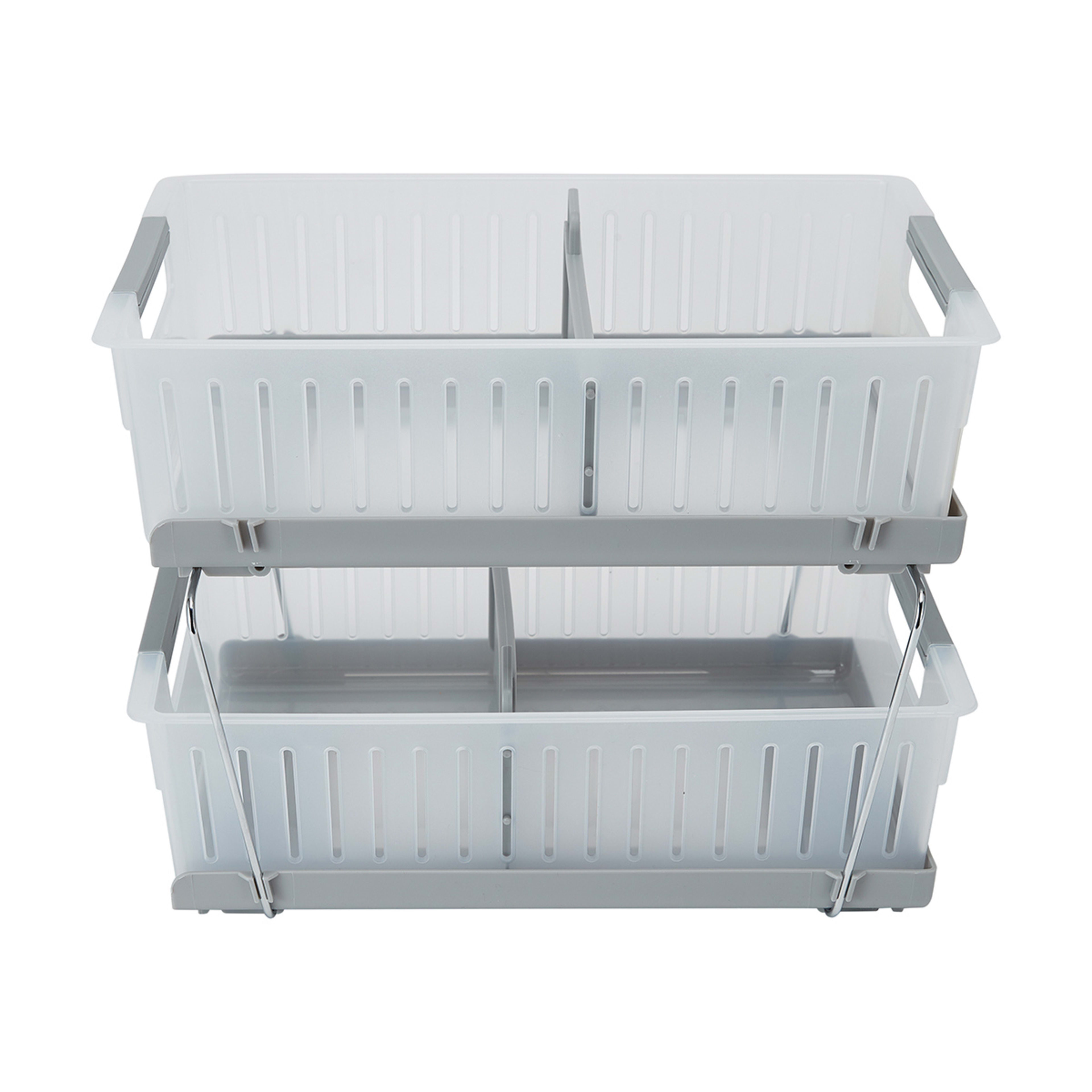 2 Tier Organiser with Dividers Kmart