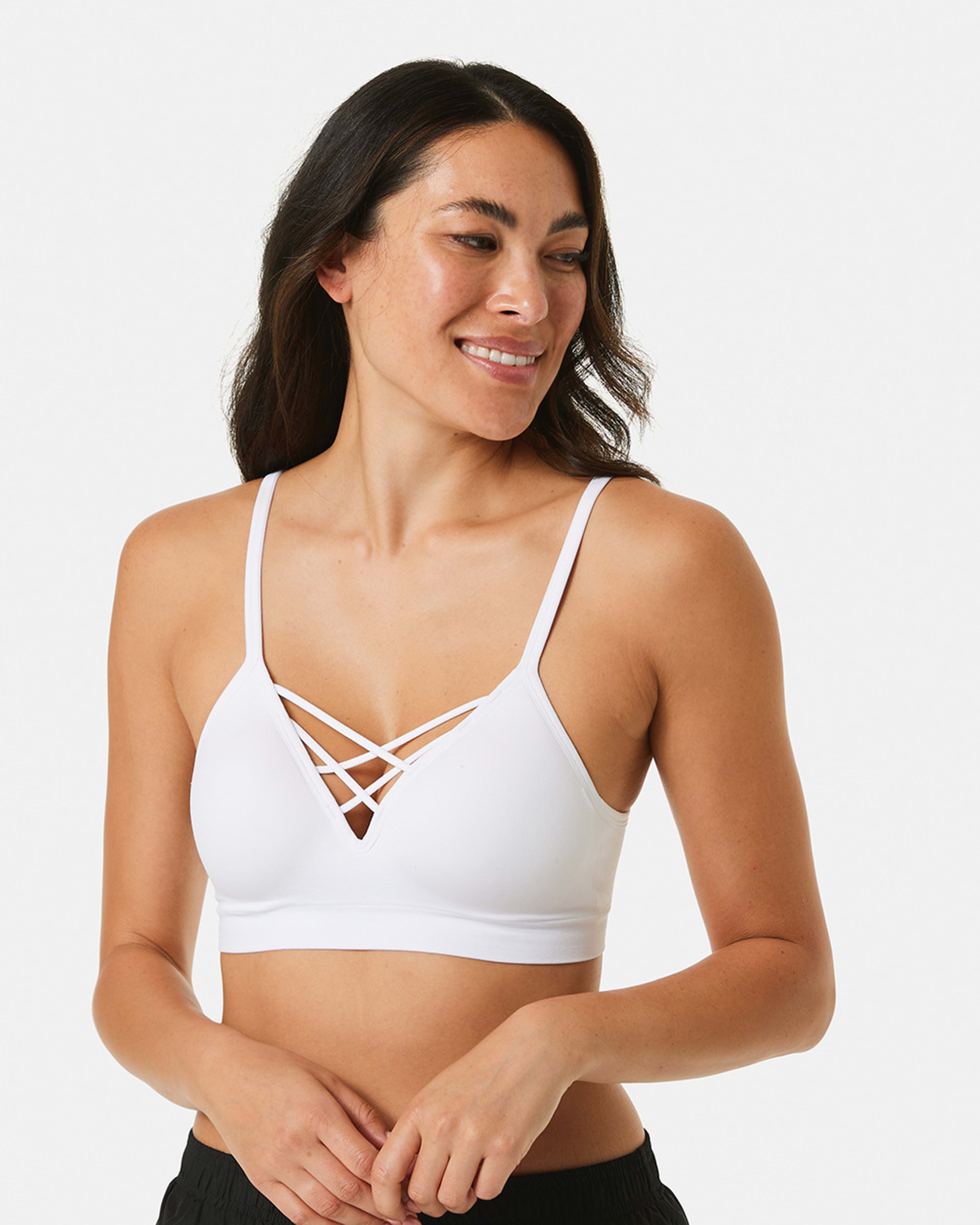 1 Wirefree Seamfree Bralette WHITE