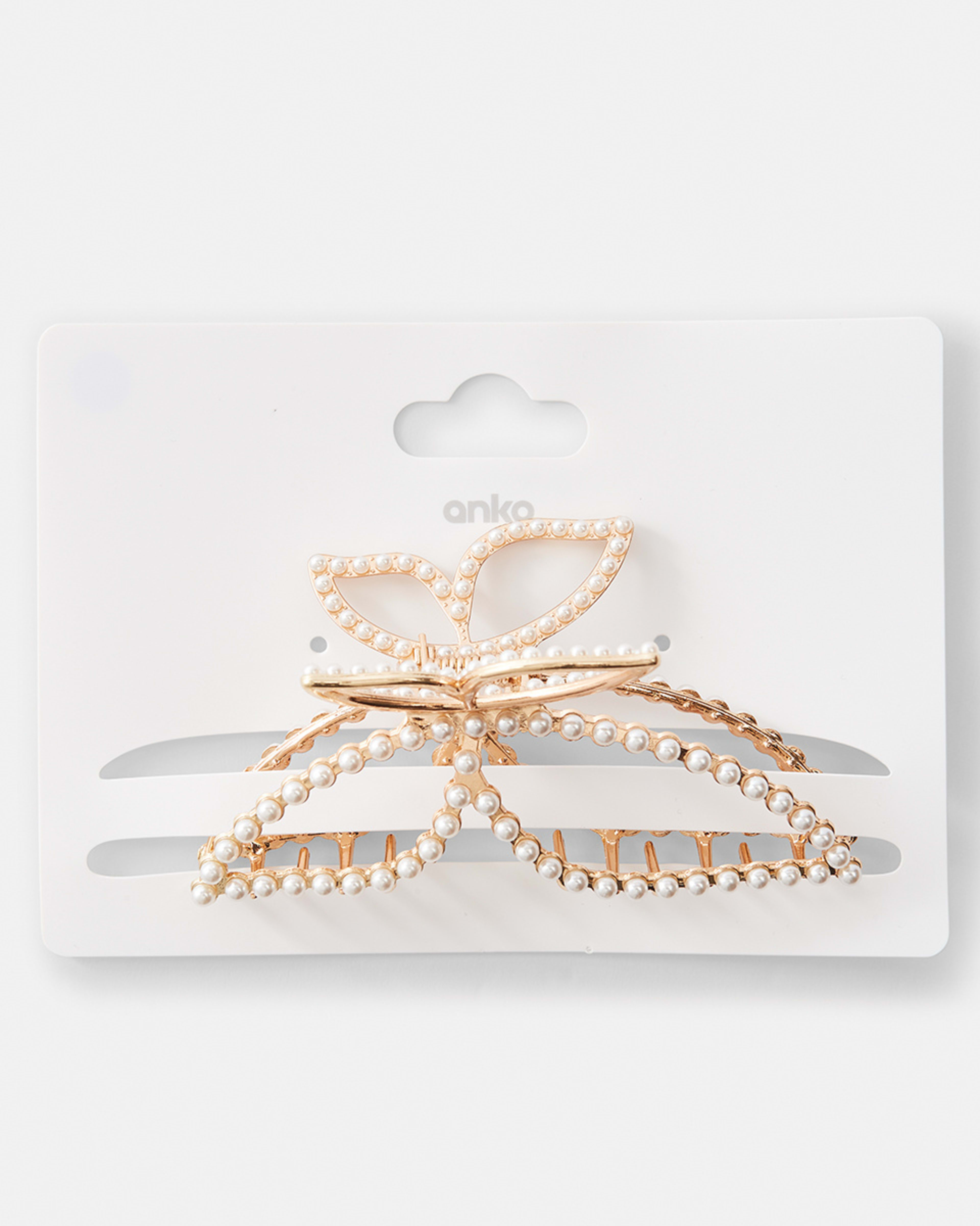 Faux Pearl Butterfly Claw Hair Clip Kmart