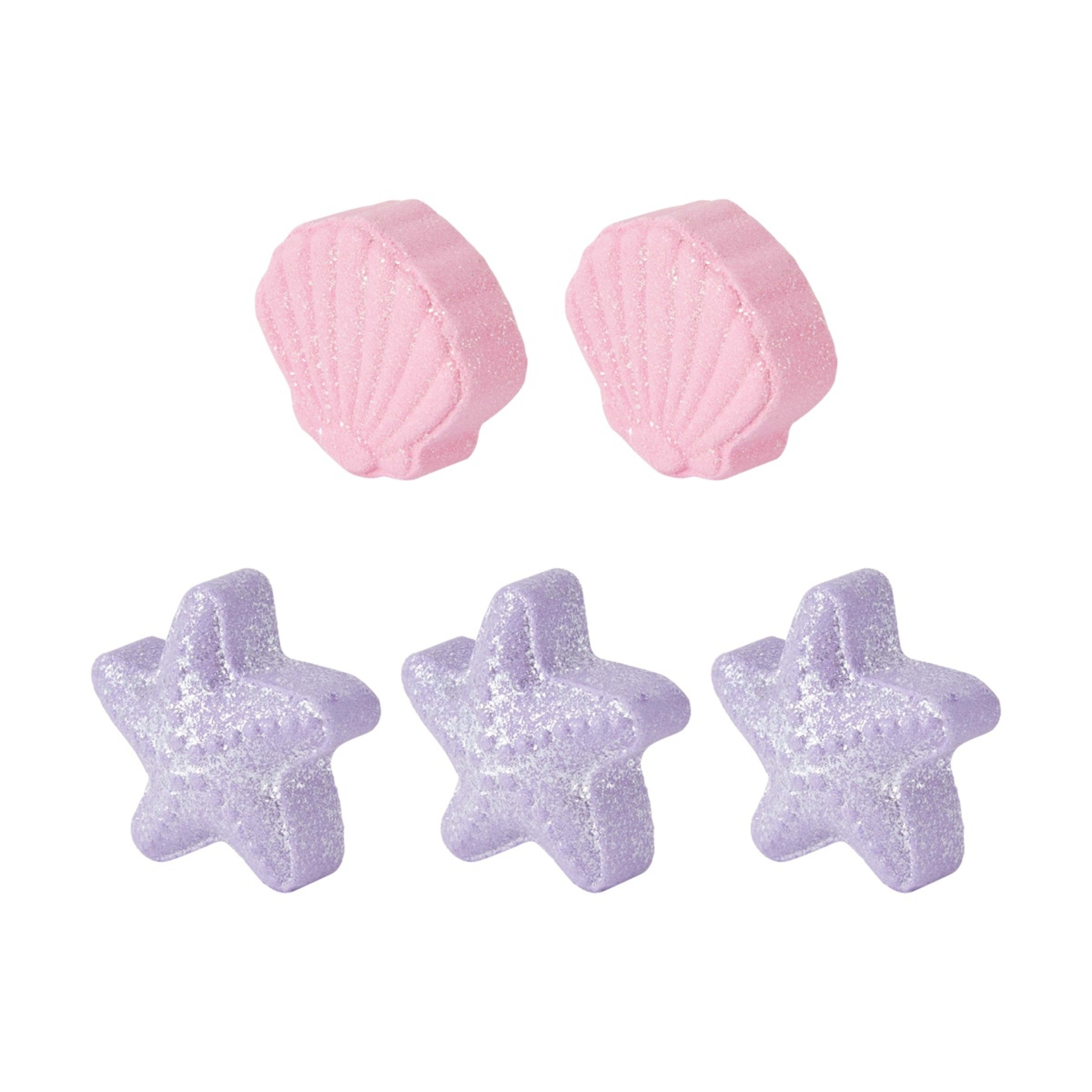 3 OXX Bodycare 5 Pack Multi Bath Fizzer - Mermaid, Berry Scented, 3 of 5