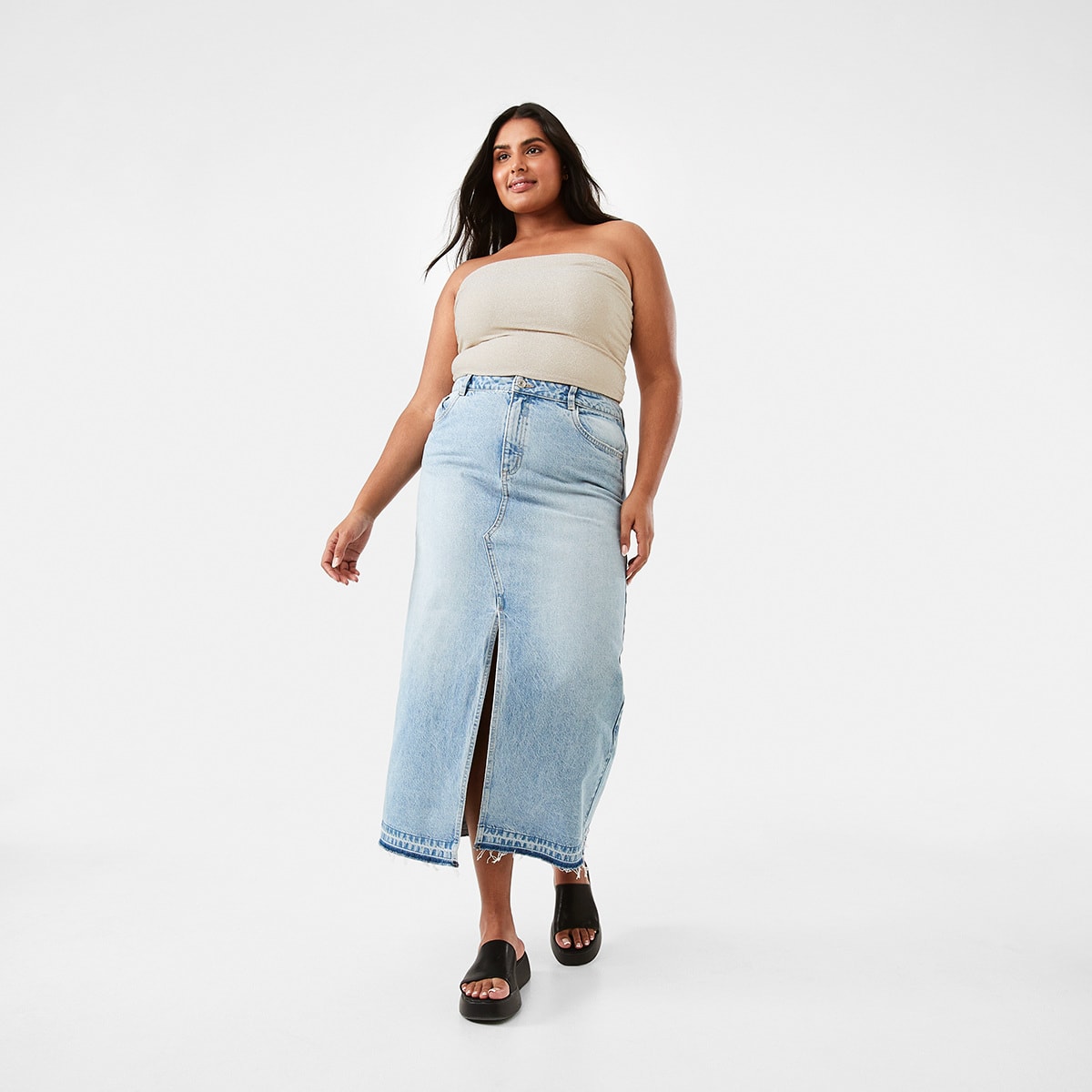 Denim Maxi Skirt - Kmart