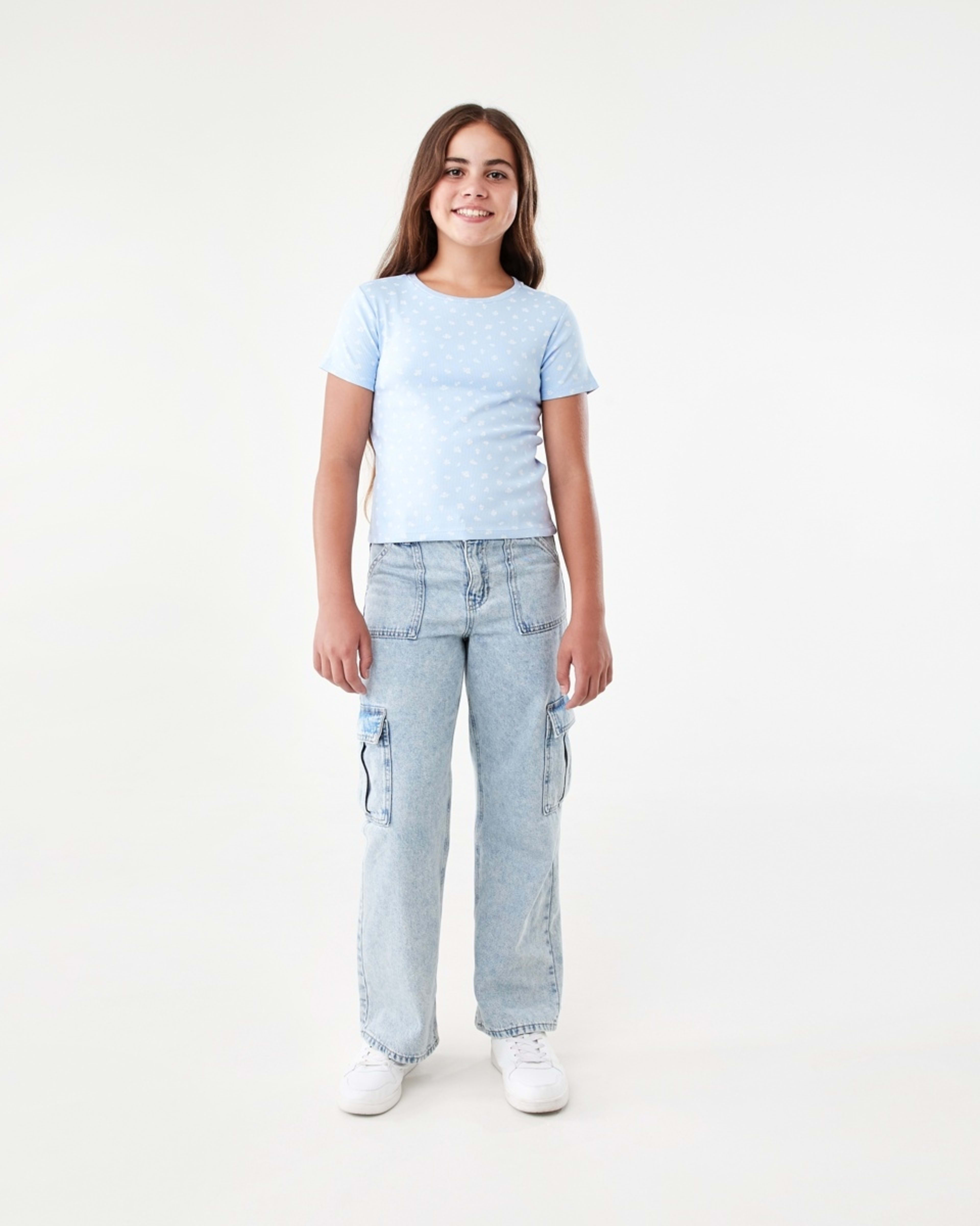 5 Short Sleeve Rib T-shirt Ditsy, 5 of 8