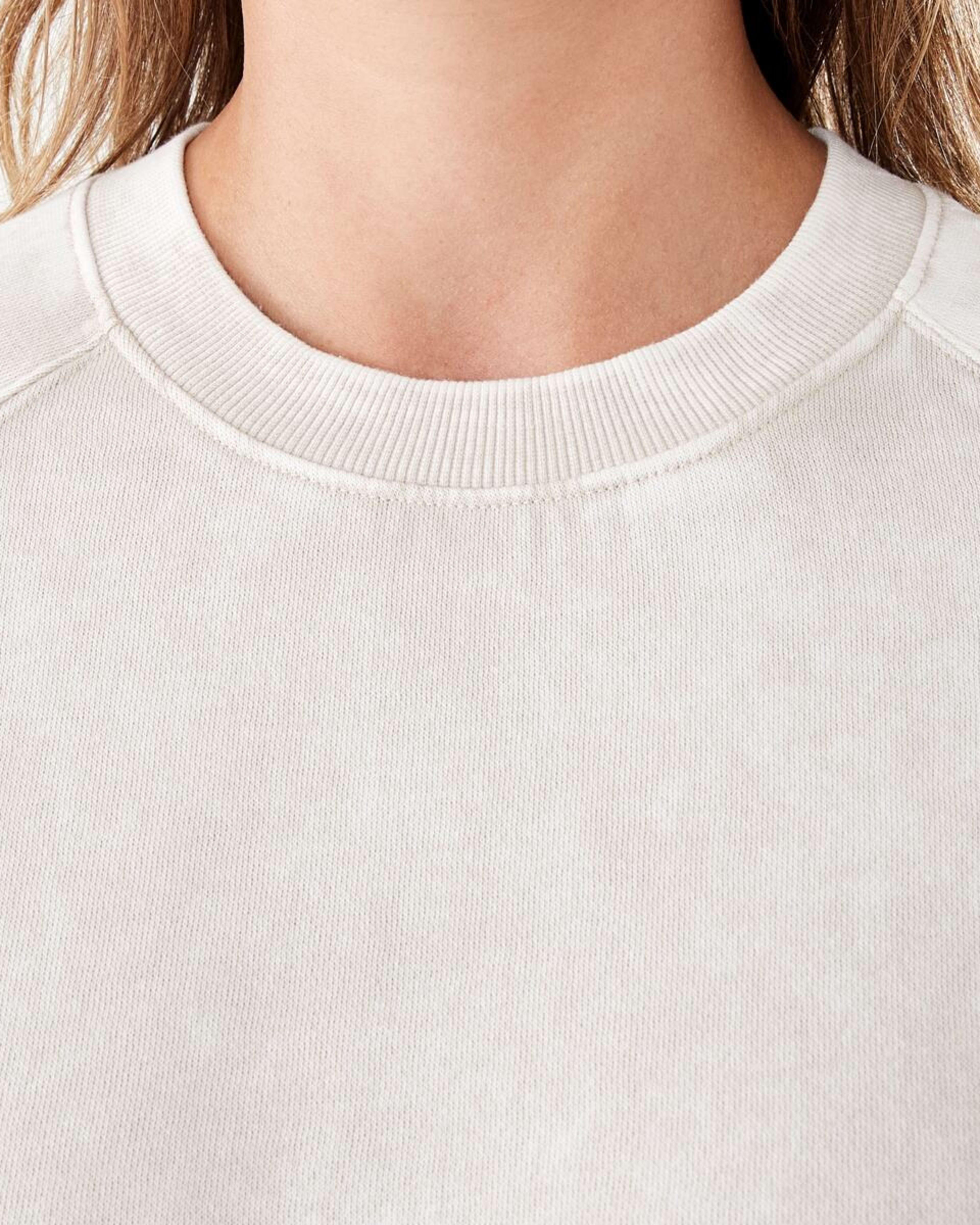 5 Long Sleeve Washed Sweatshirt Nat Beige, 5 of 7