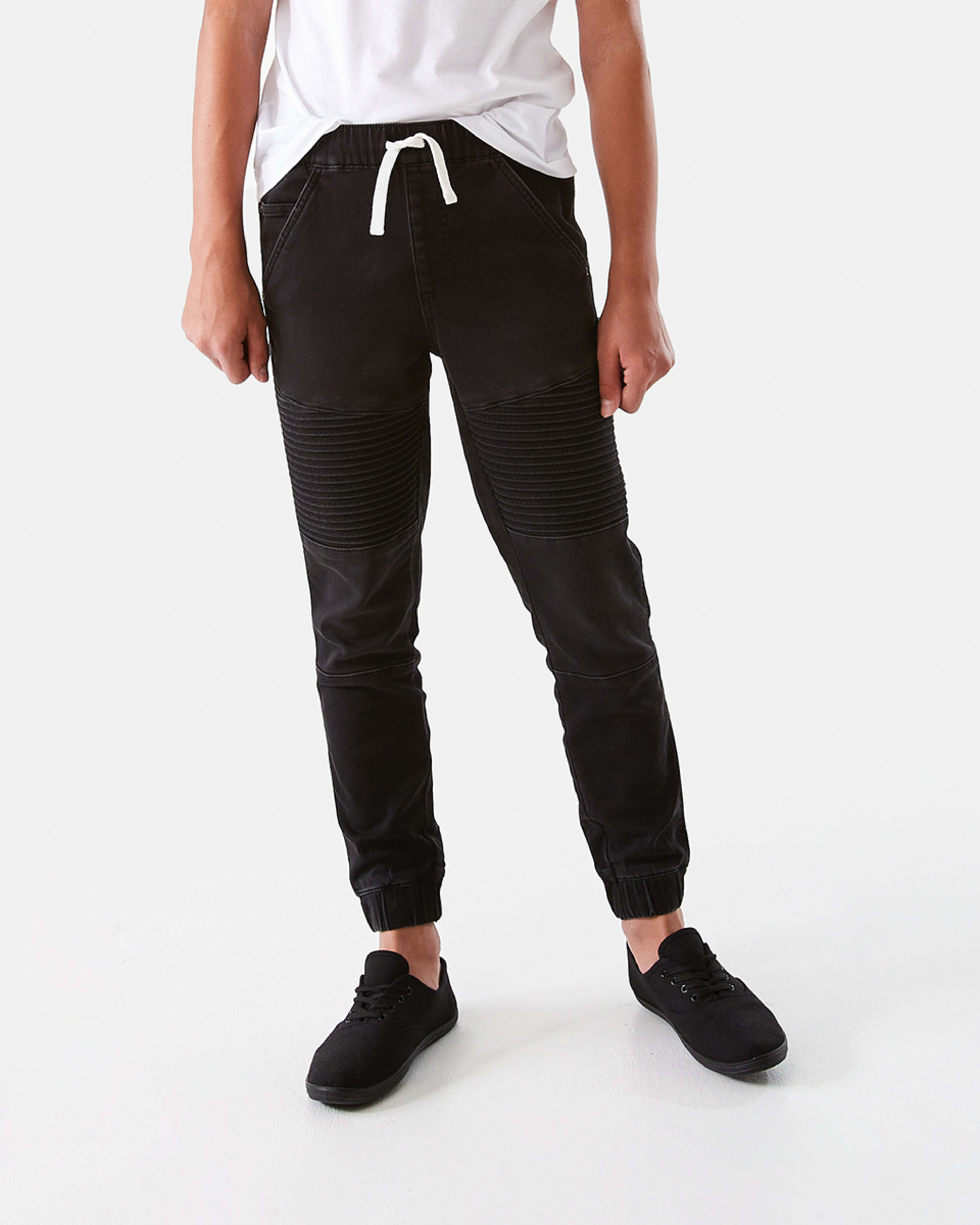 Denim Moto Jogger Jeans Kmart