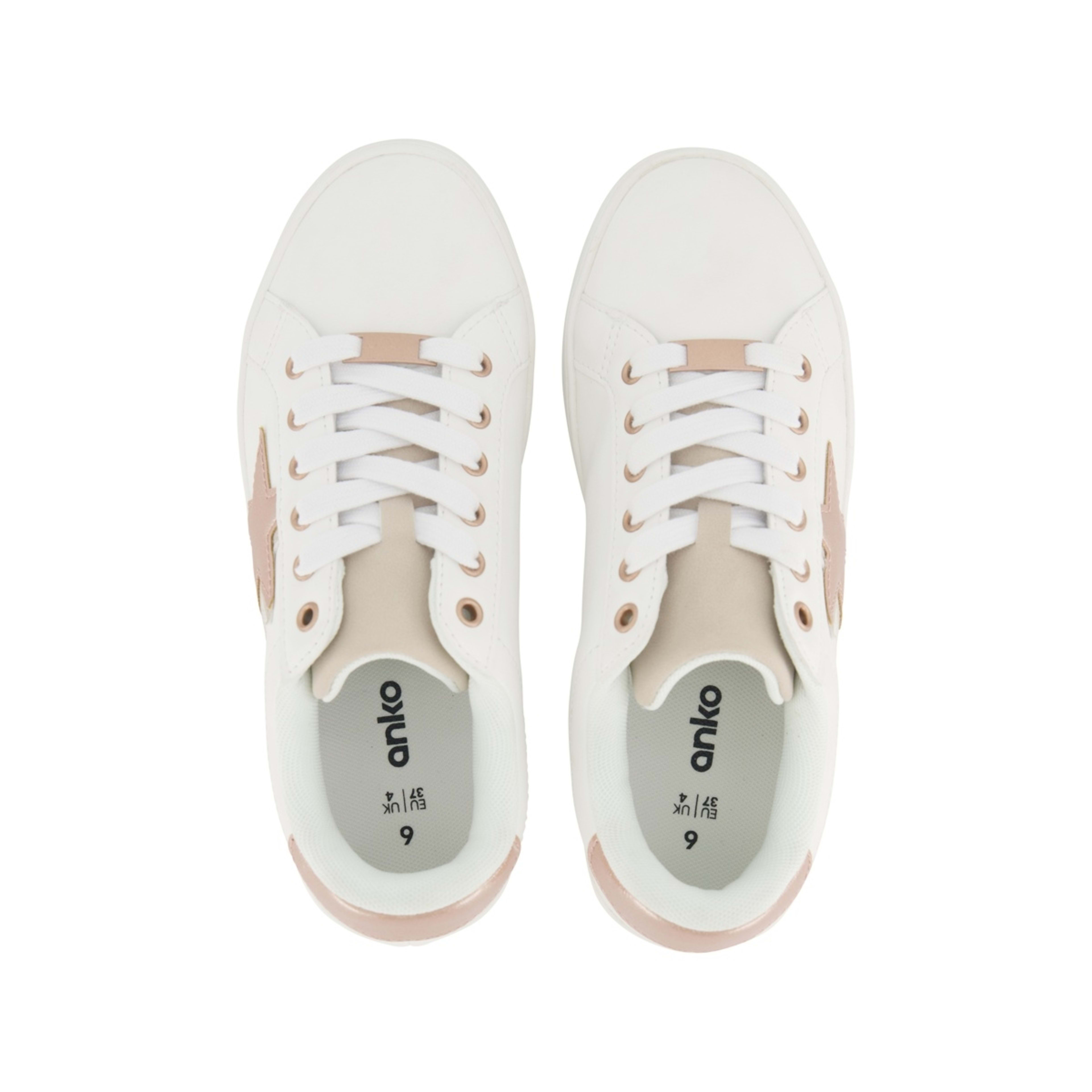 2 Dressy Detail PU Sneakers White, 2 of 5