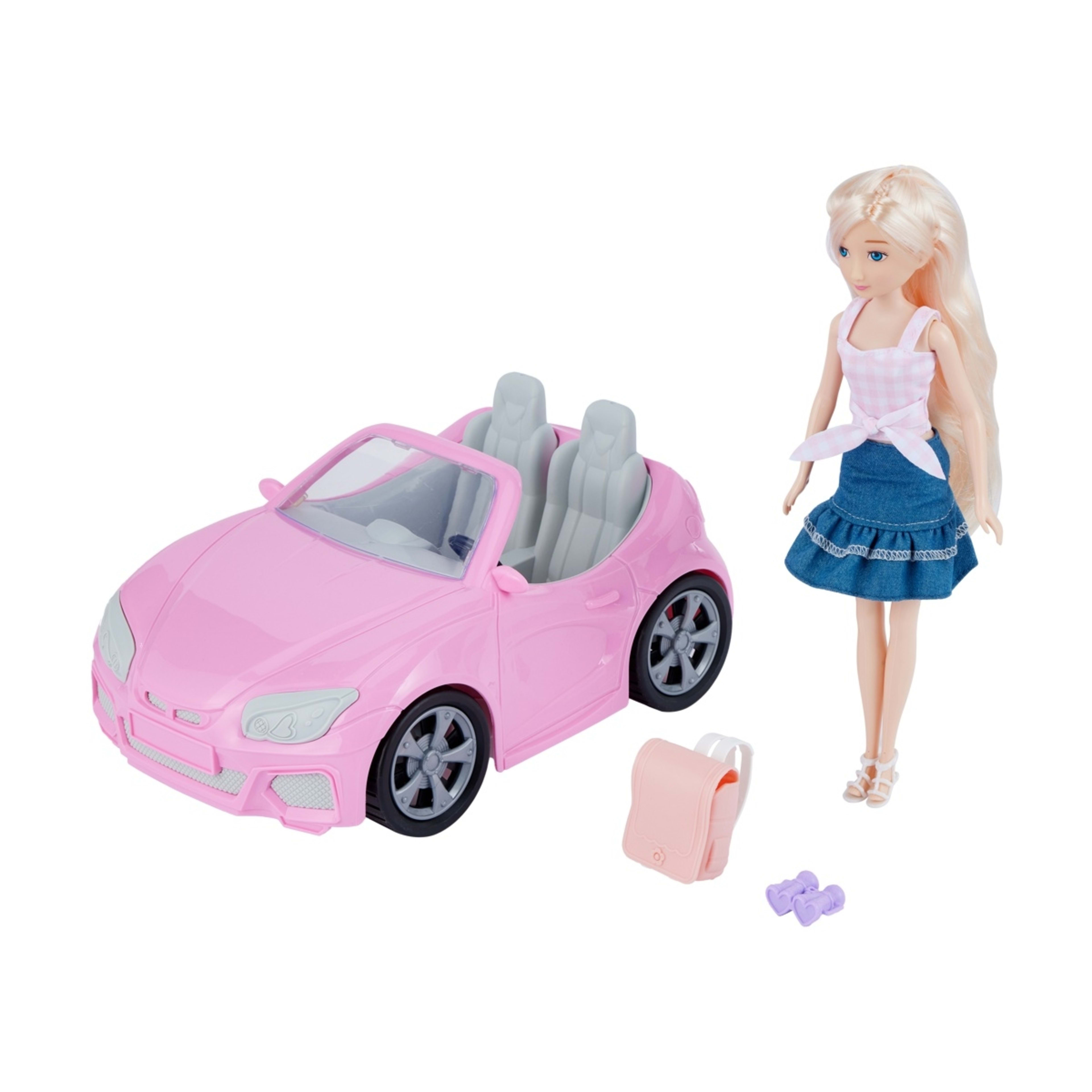 2 4 Piece Fashion Doll Sports Car Playset, 2 of 10