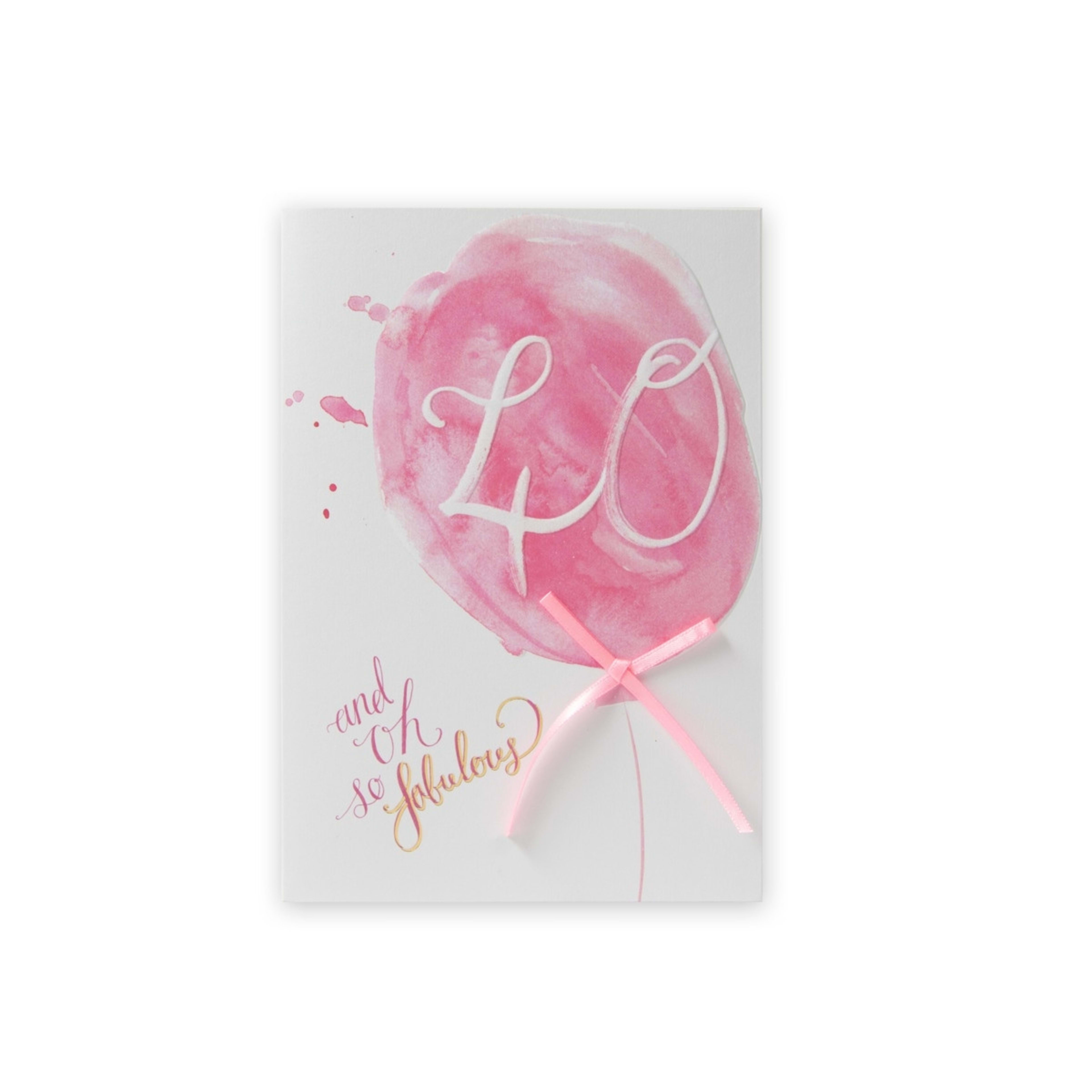 1 Connections from Hallmark 40th Birthday Card - So Fabulous