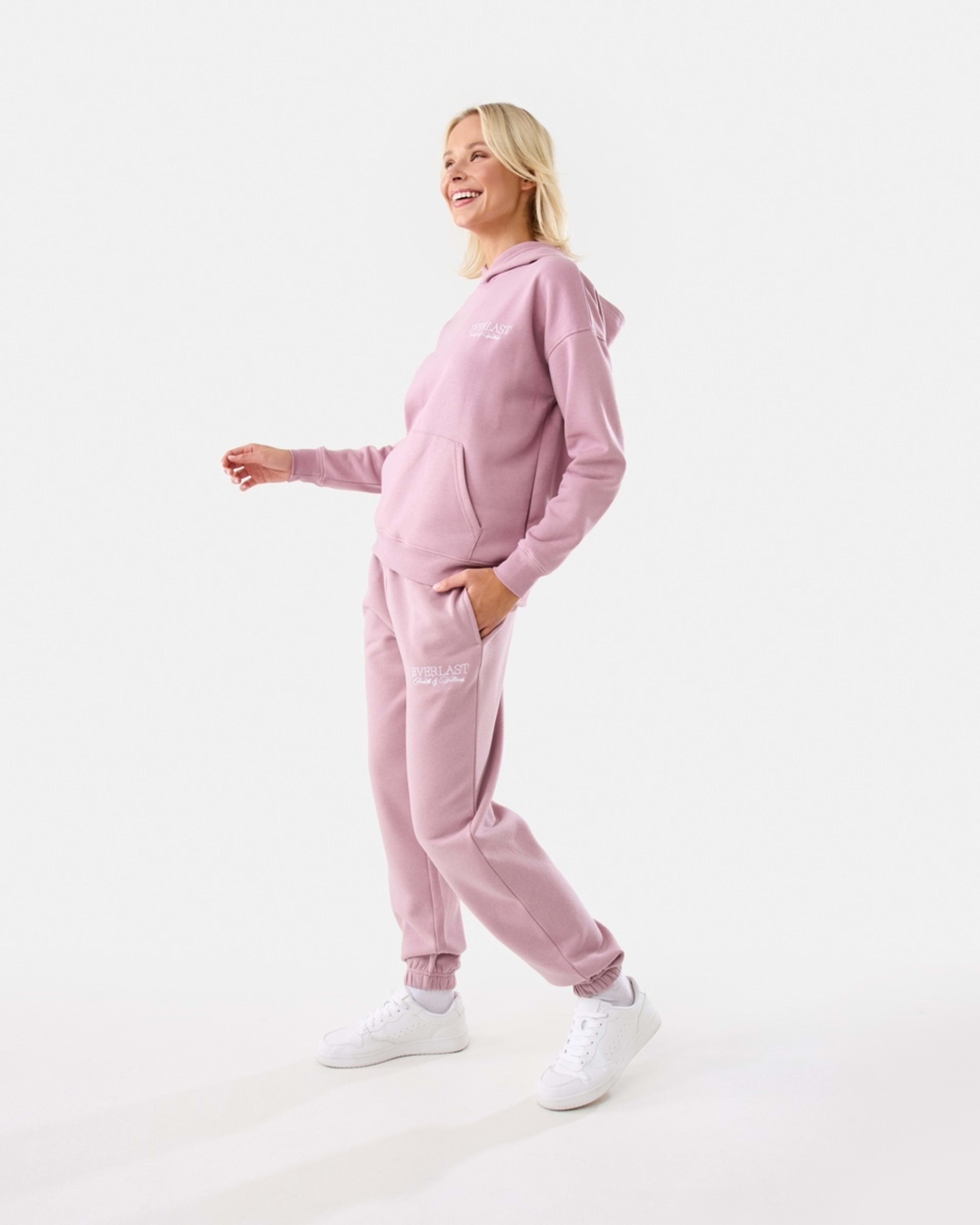 3 Everlast Womens Street Oversized Hoodie Dusty Pink, 3 of 10