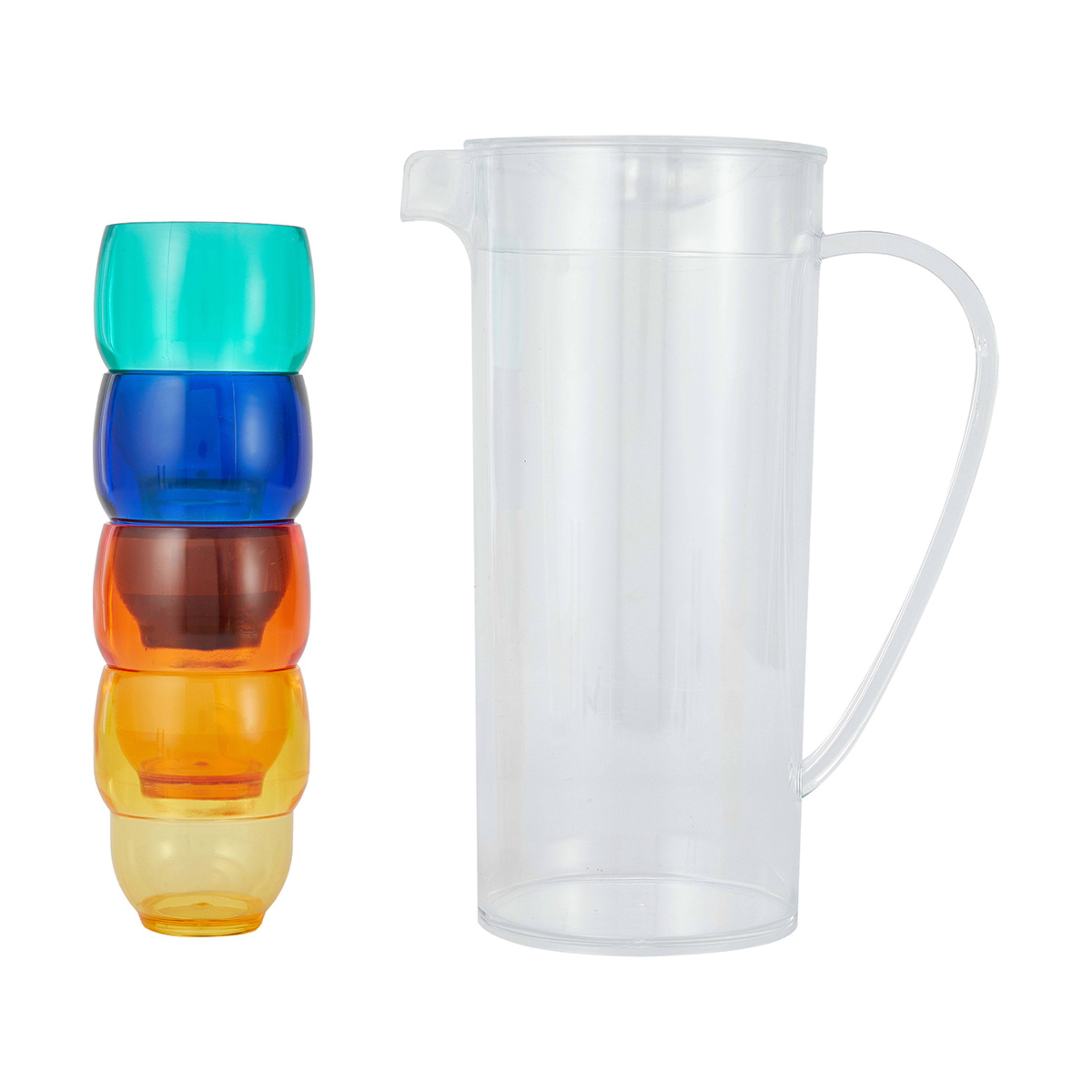 2 Outdoor Acrylic Drink Jug with Tumblers, 2 of 10