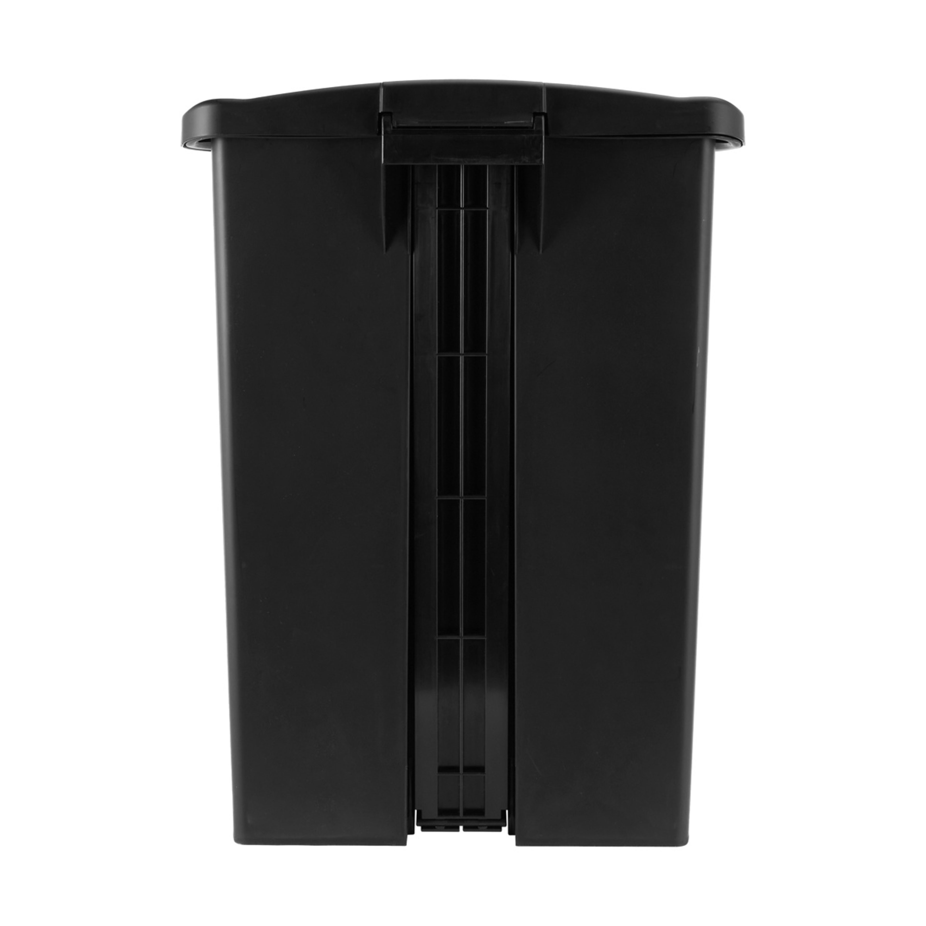 4 50L Plastic Rubbish Bin - Black, 4 of 5