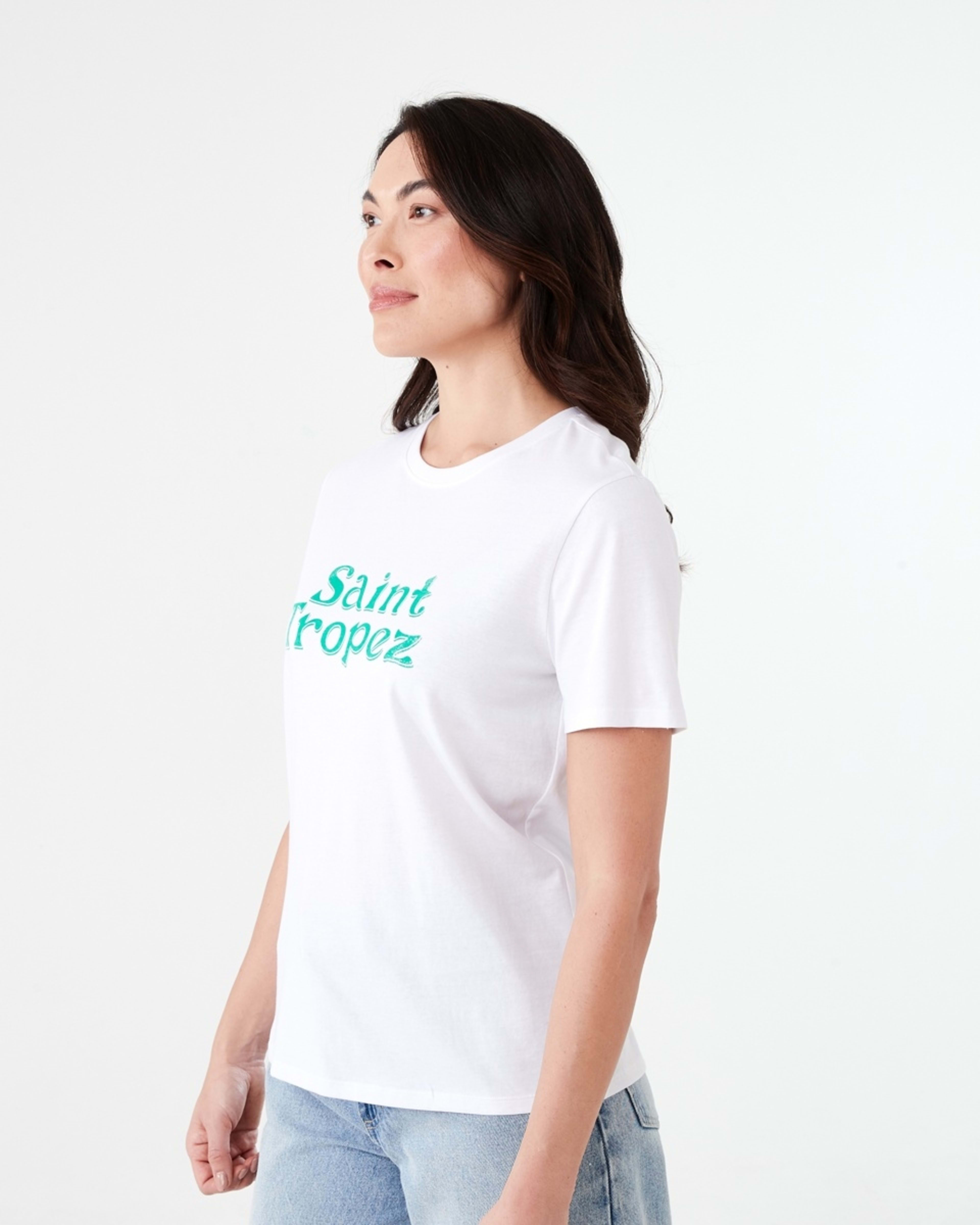 2 Short Sleeve Printed T-shirt ST TROPEZ WHITE, 2 of 5