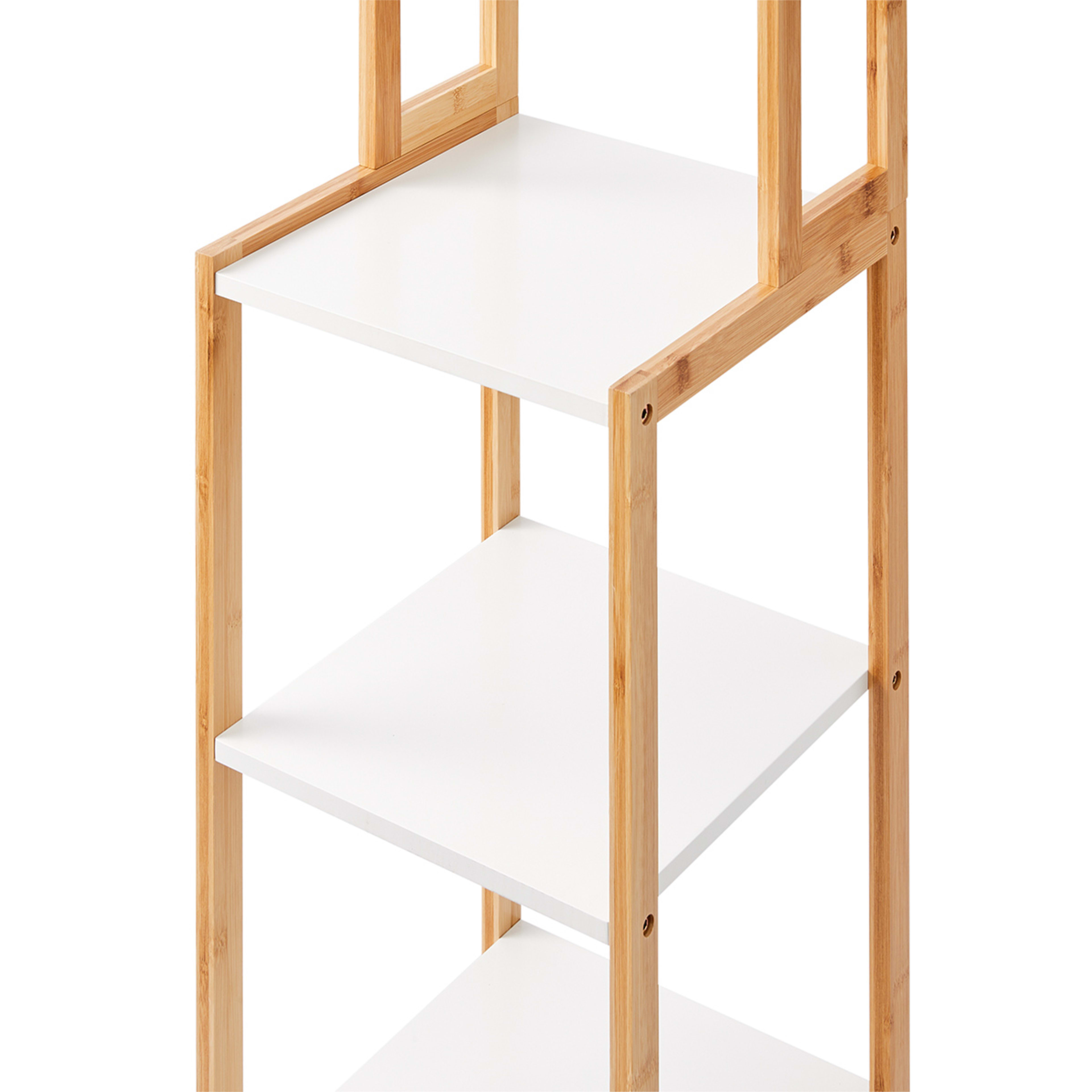 10 Bamboo and White 7 Tier Shelf, 10 of 10