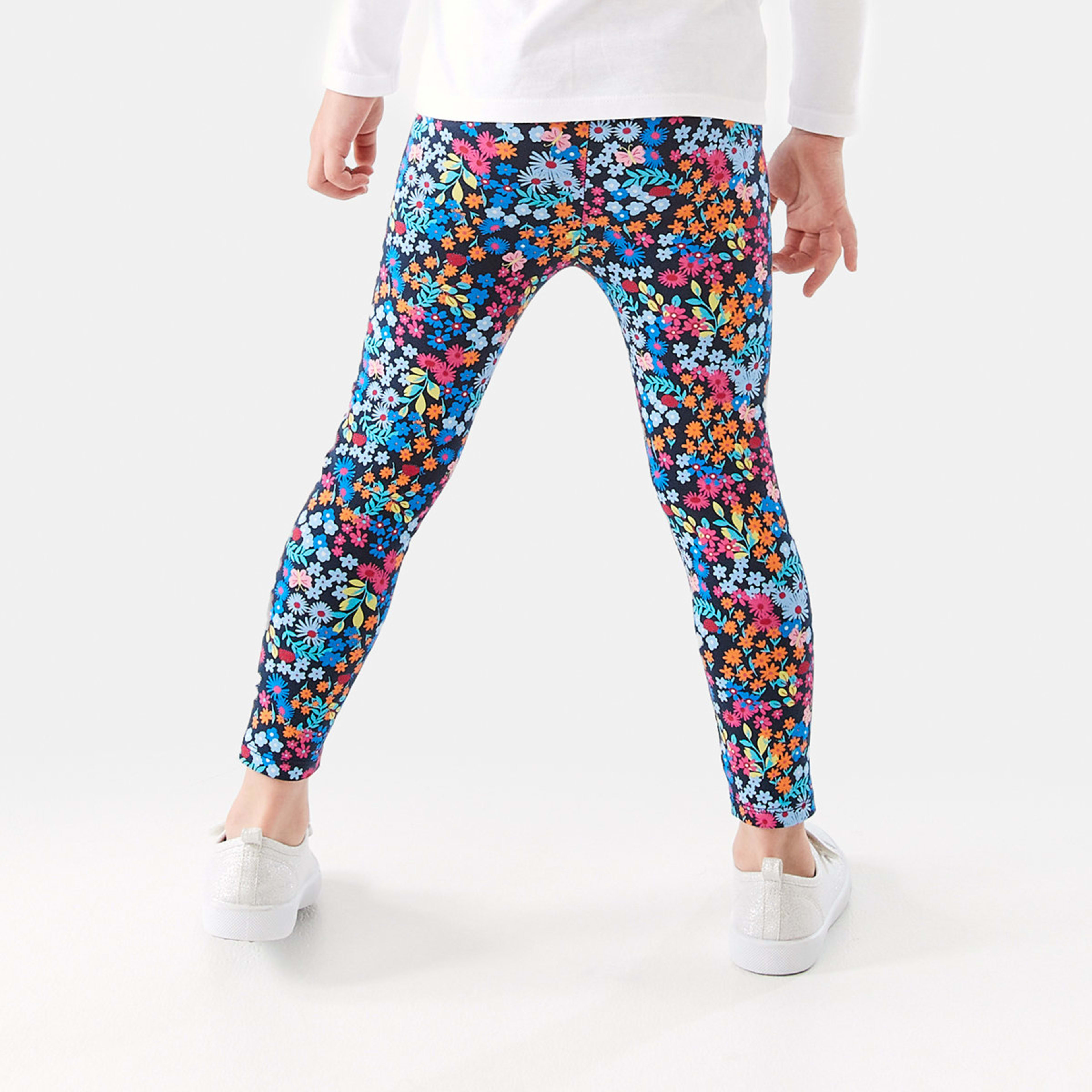 2 Print Leggings Nvy Ditsy, 2 of 8