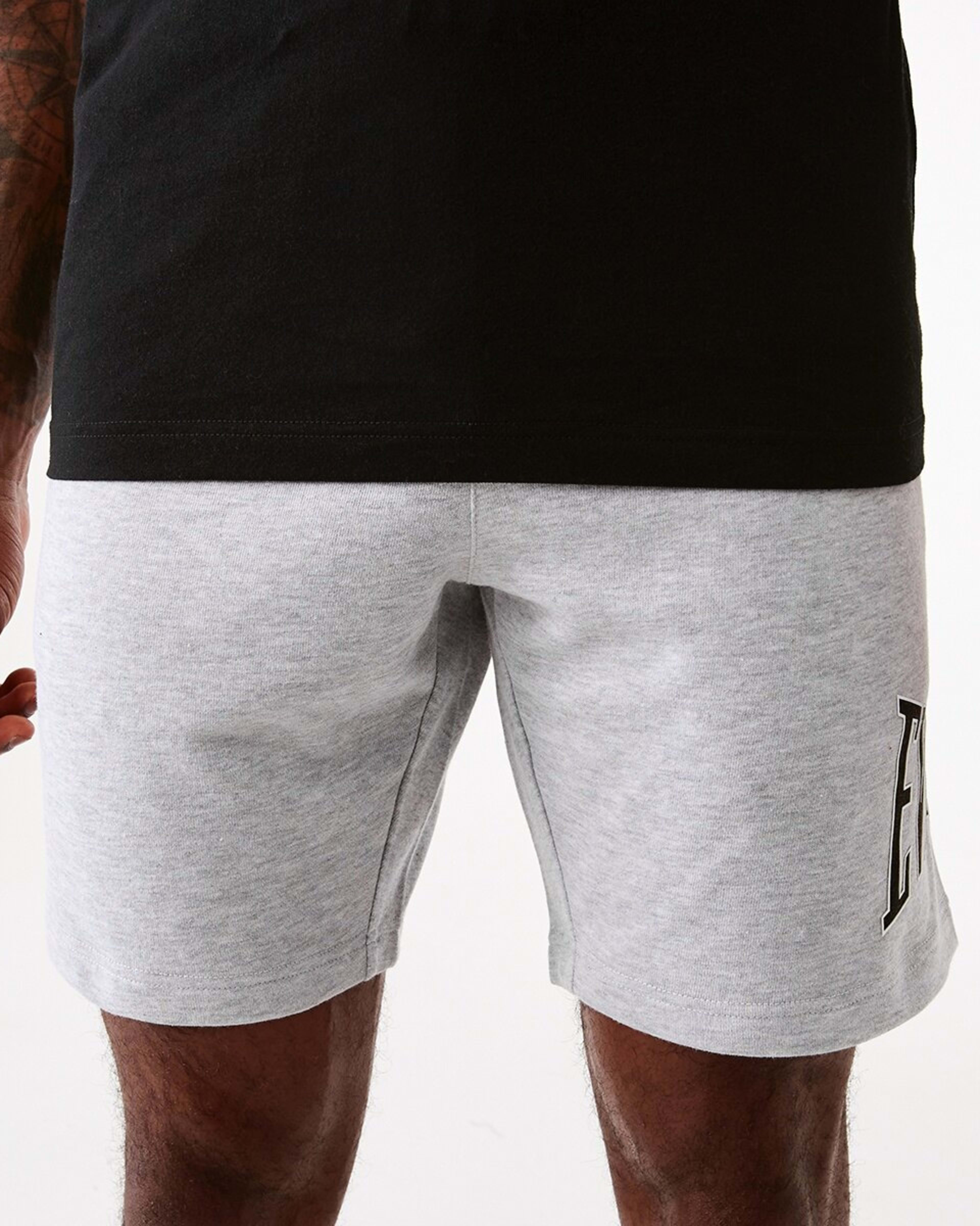 2 Everlast Mens French Terry Shorts Grey Marl, 2 of 7