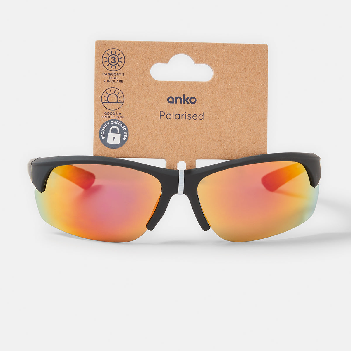 Sport Rimless Wrap Sunglasses Kmart