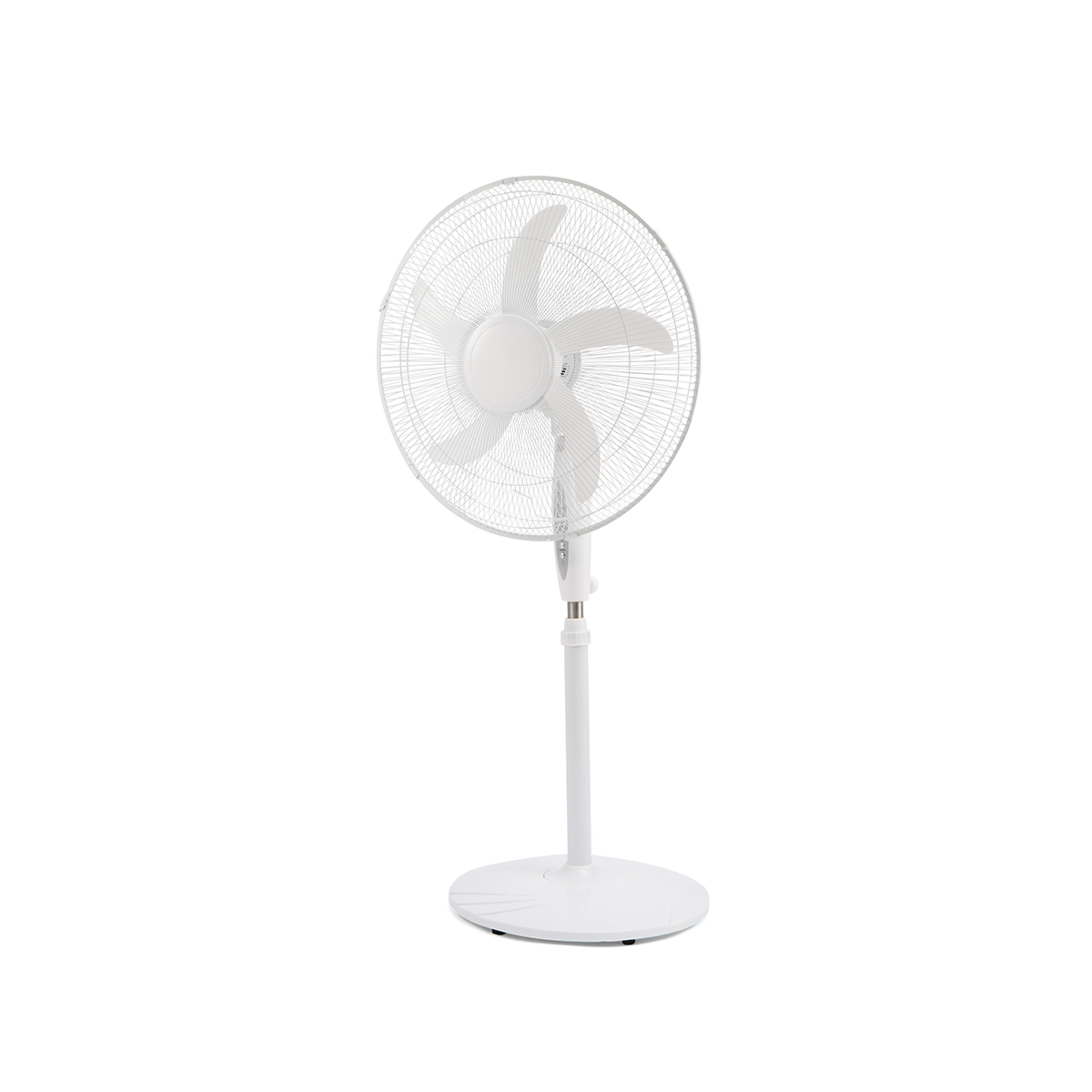 50cm White Pedestal Fan Kmart