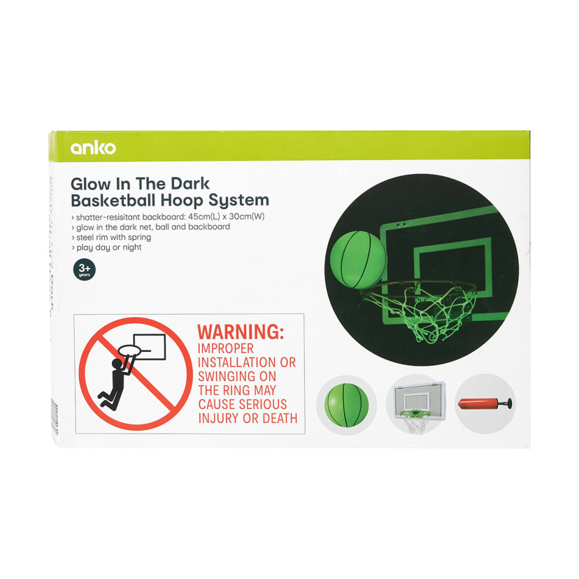 Glow In The Dark Basketball Hoop System Kmart