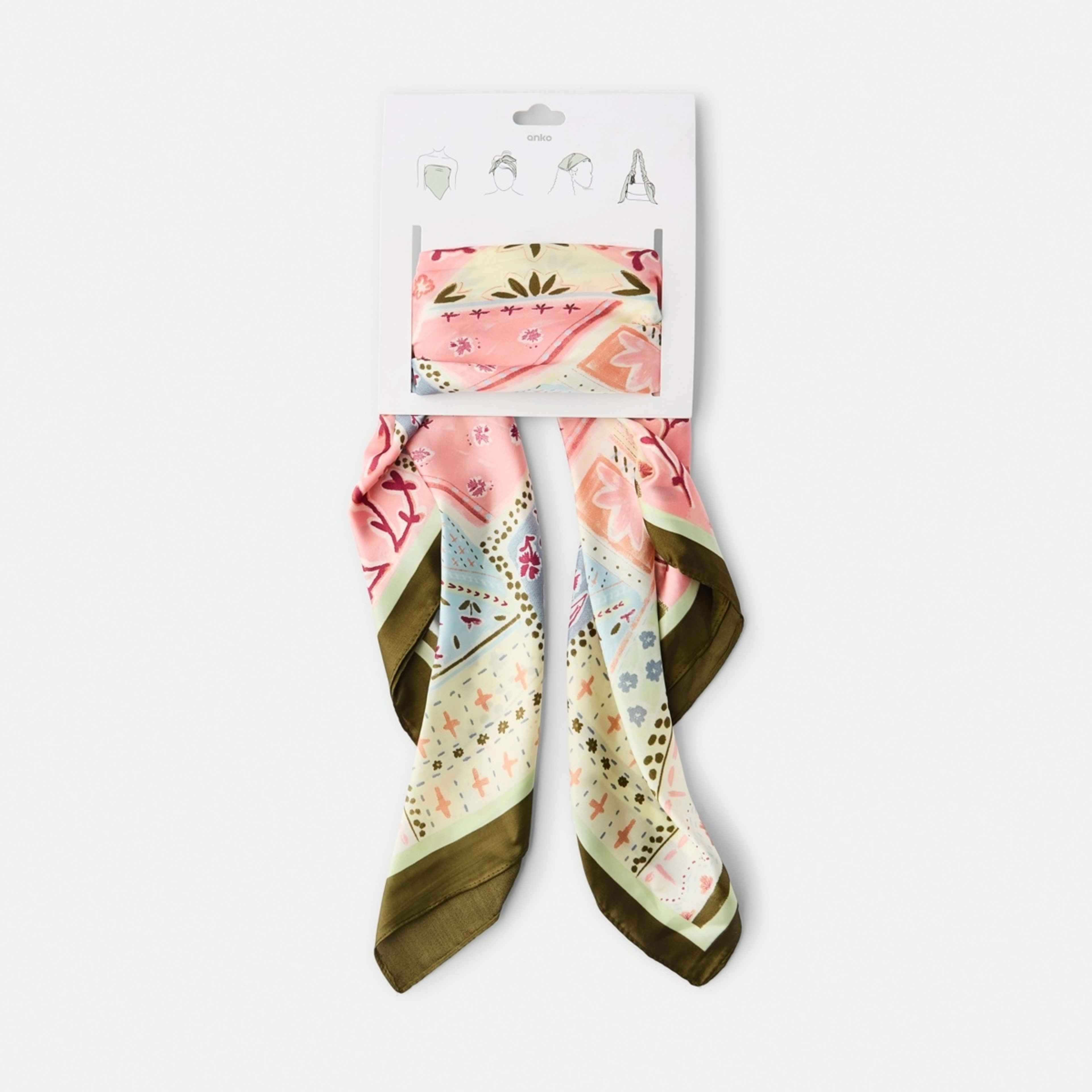 6 Hair Scarf - Patchwork, 6 of 6