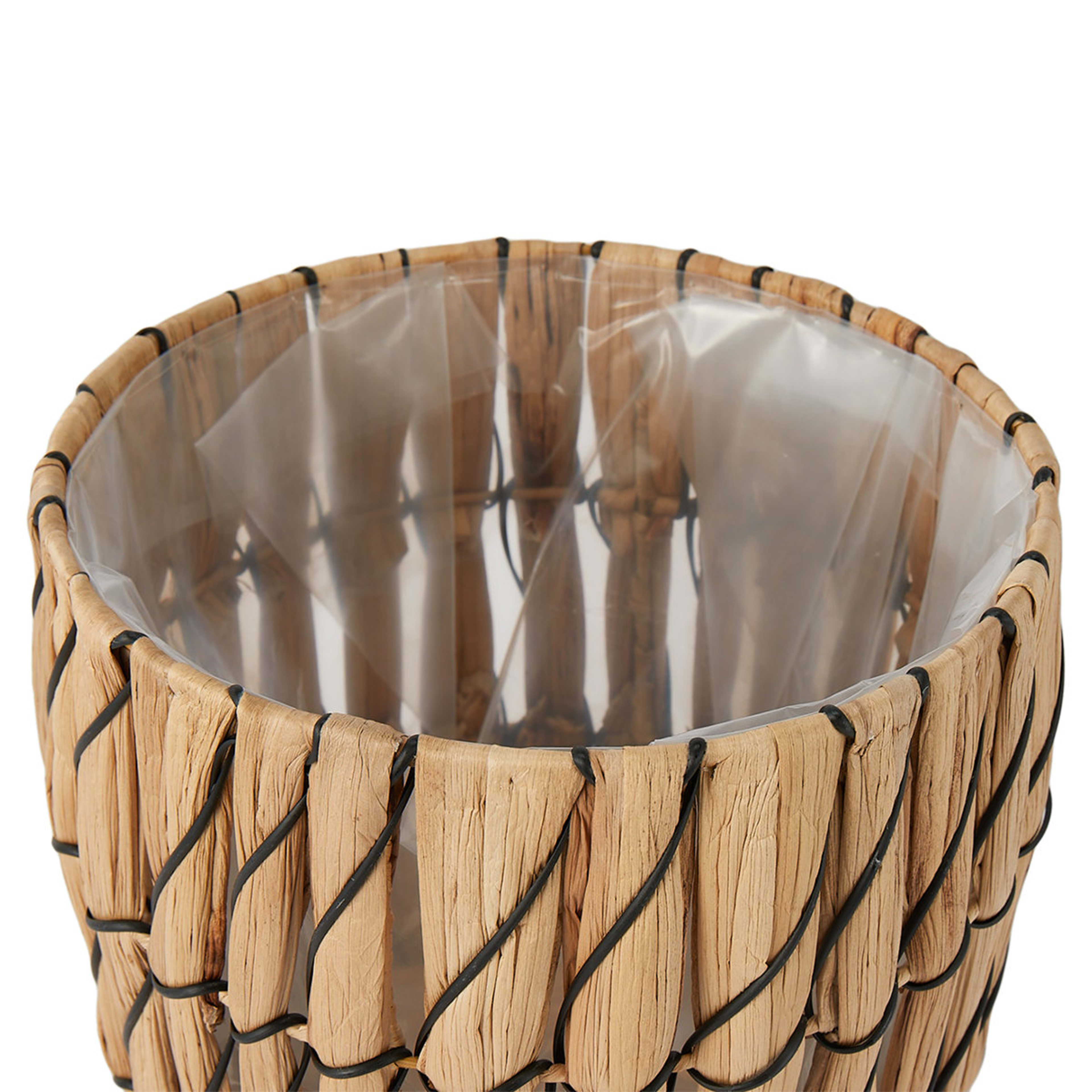 4 Black Rope Woven Planter, 4 of 6