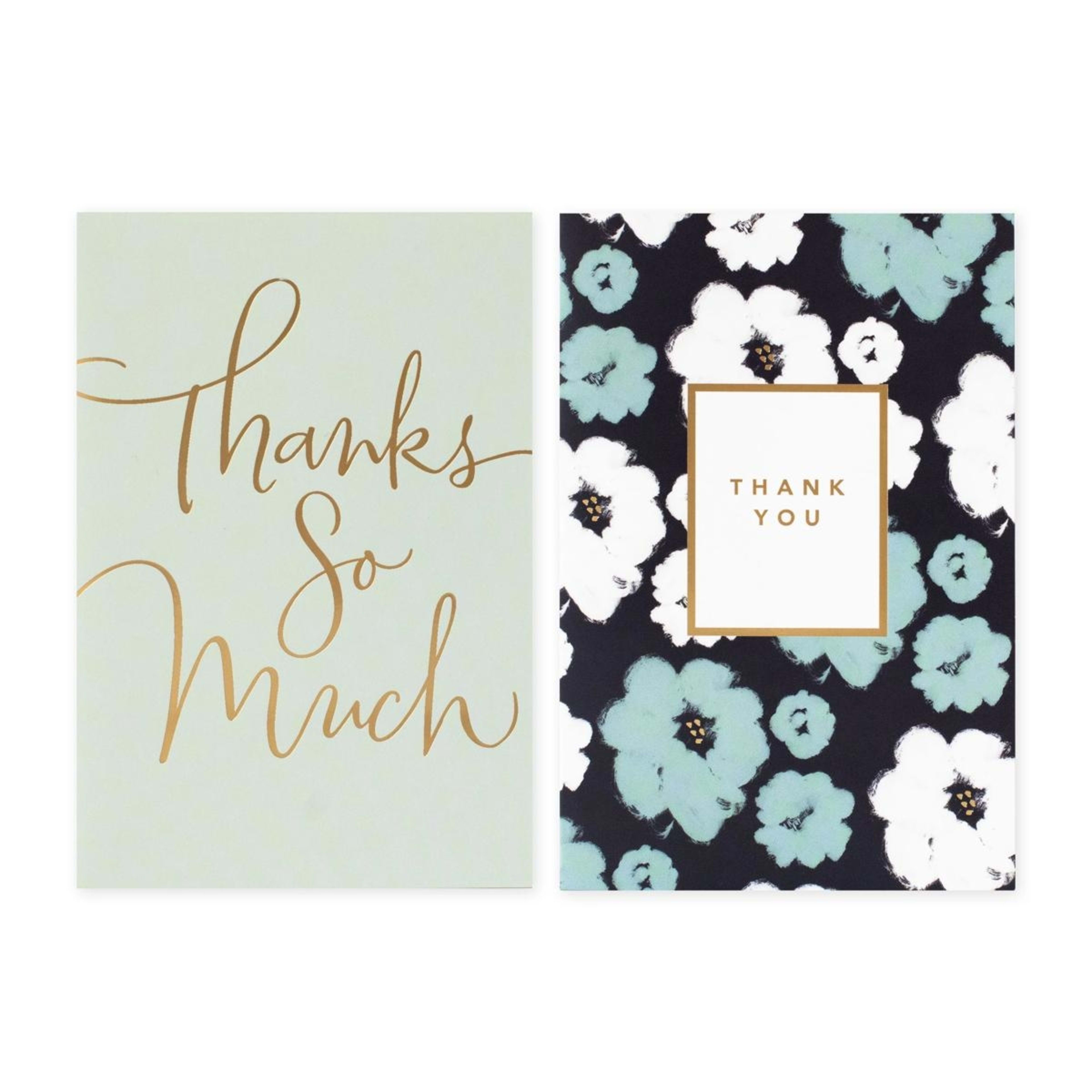 2 12 Pack Hallmark Thank You Cards - Classic and Floral Thank You, 2 of 4