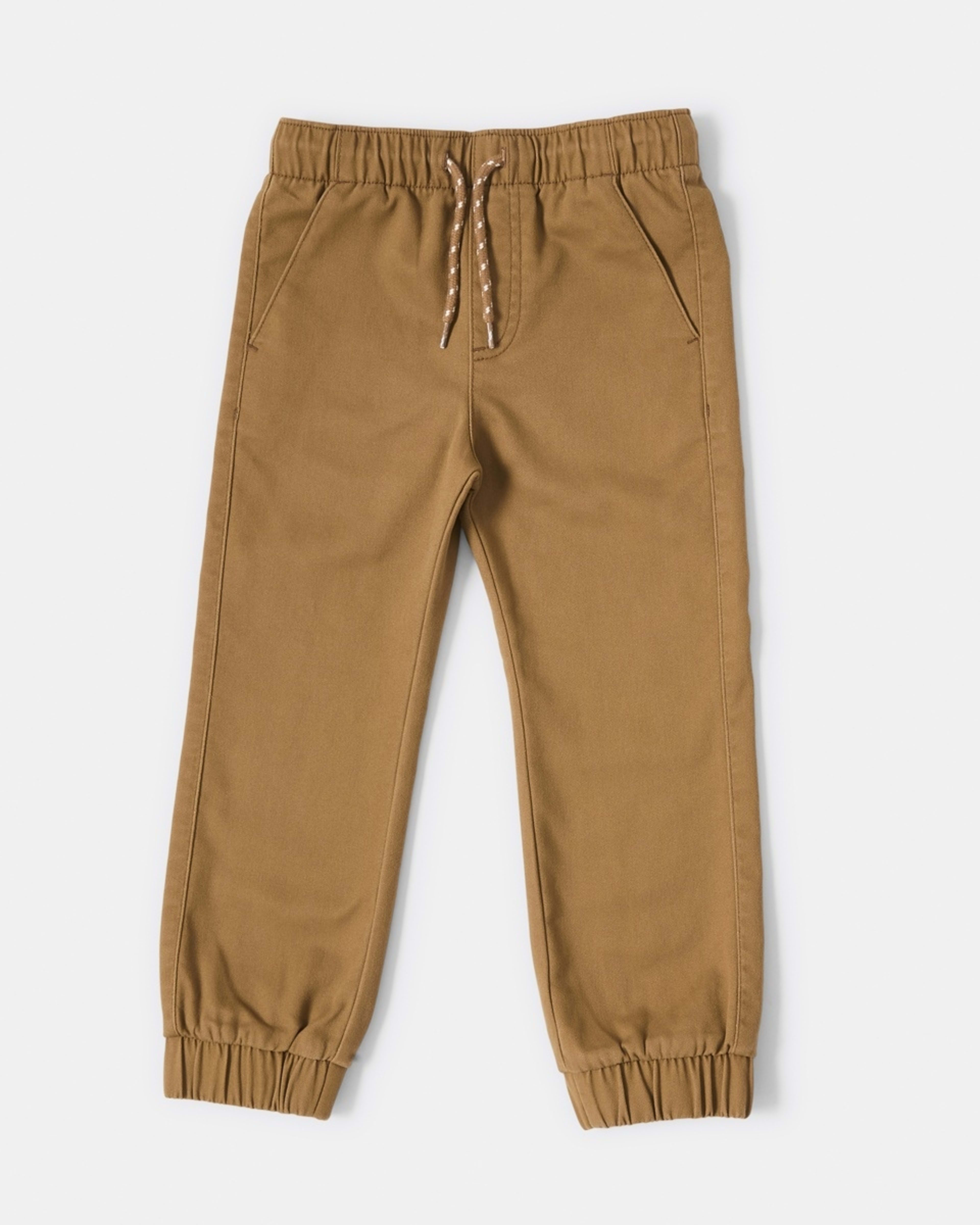 7 Pull-On Knit Joggers FOXTROT BROWN, 7 of 8