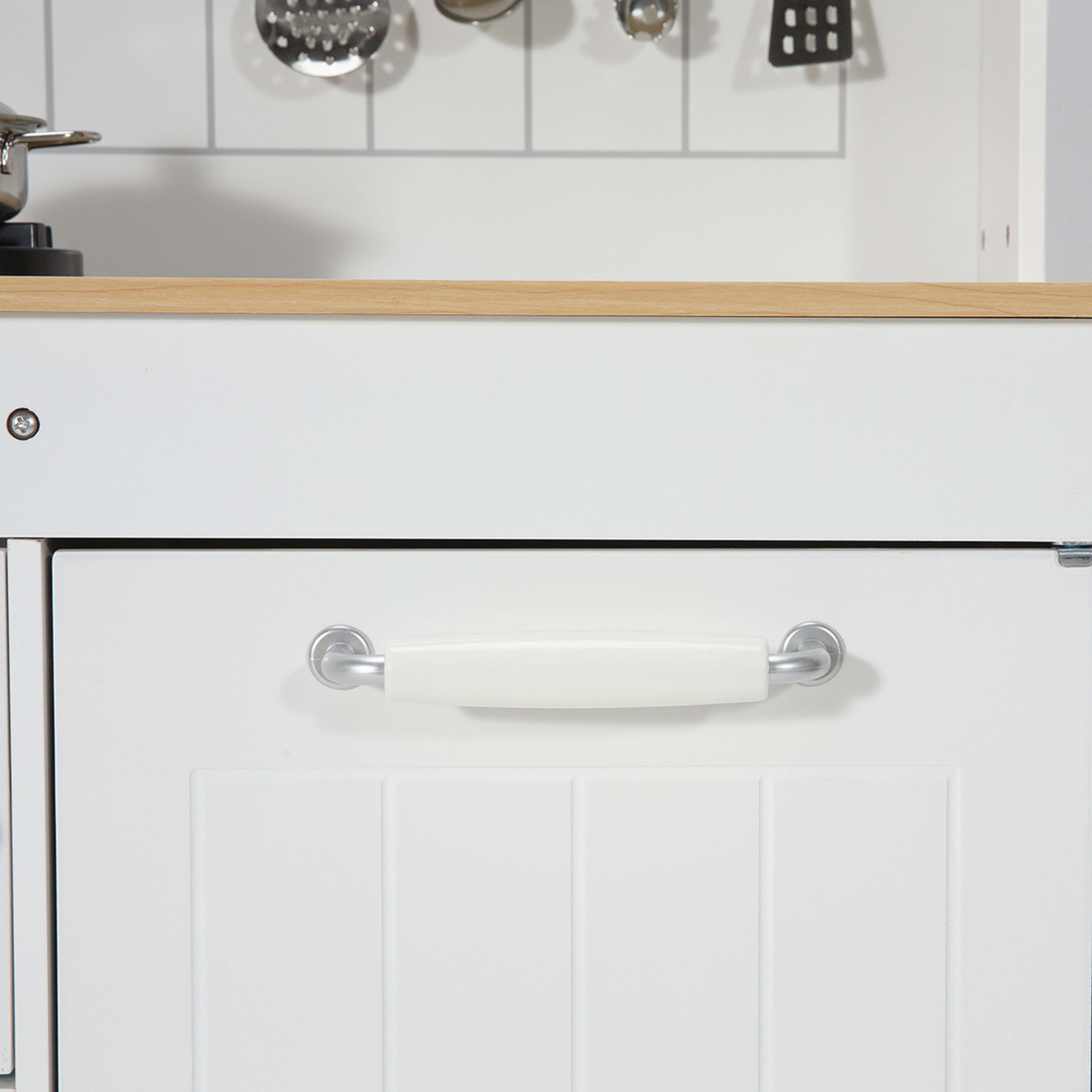 7 Piece Wooden Rustic Kitchen Playset - Kmart