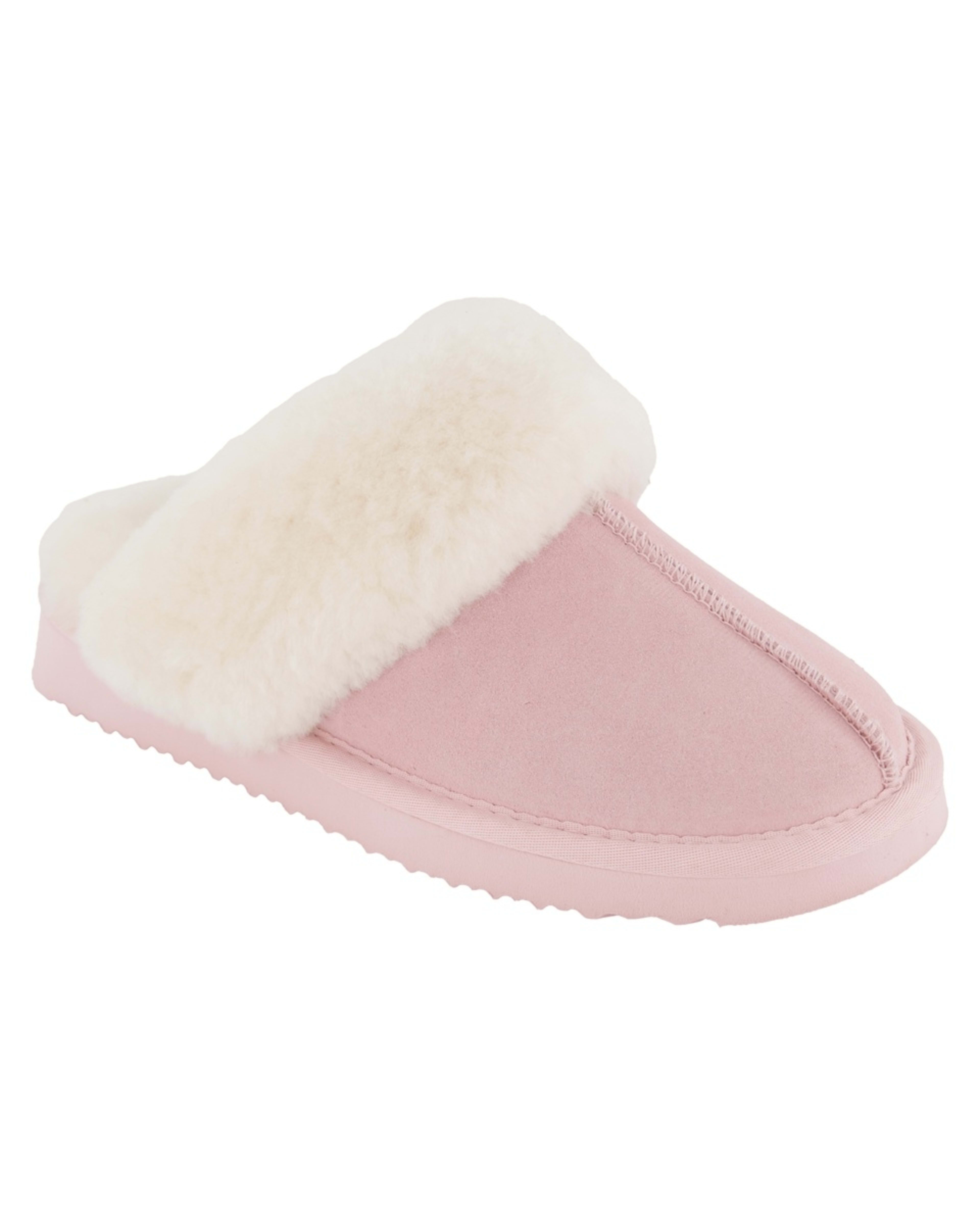 1 Elevated Sheepskin Scuffs Silvr Pink, 1 of 3