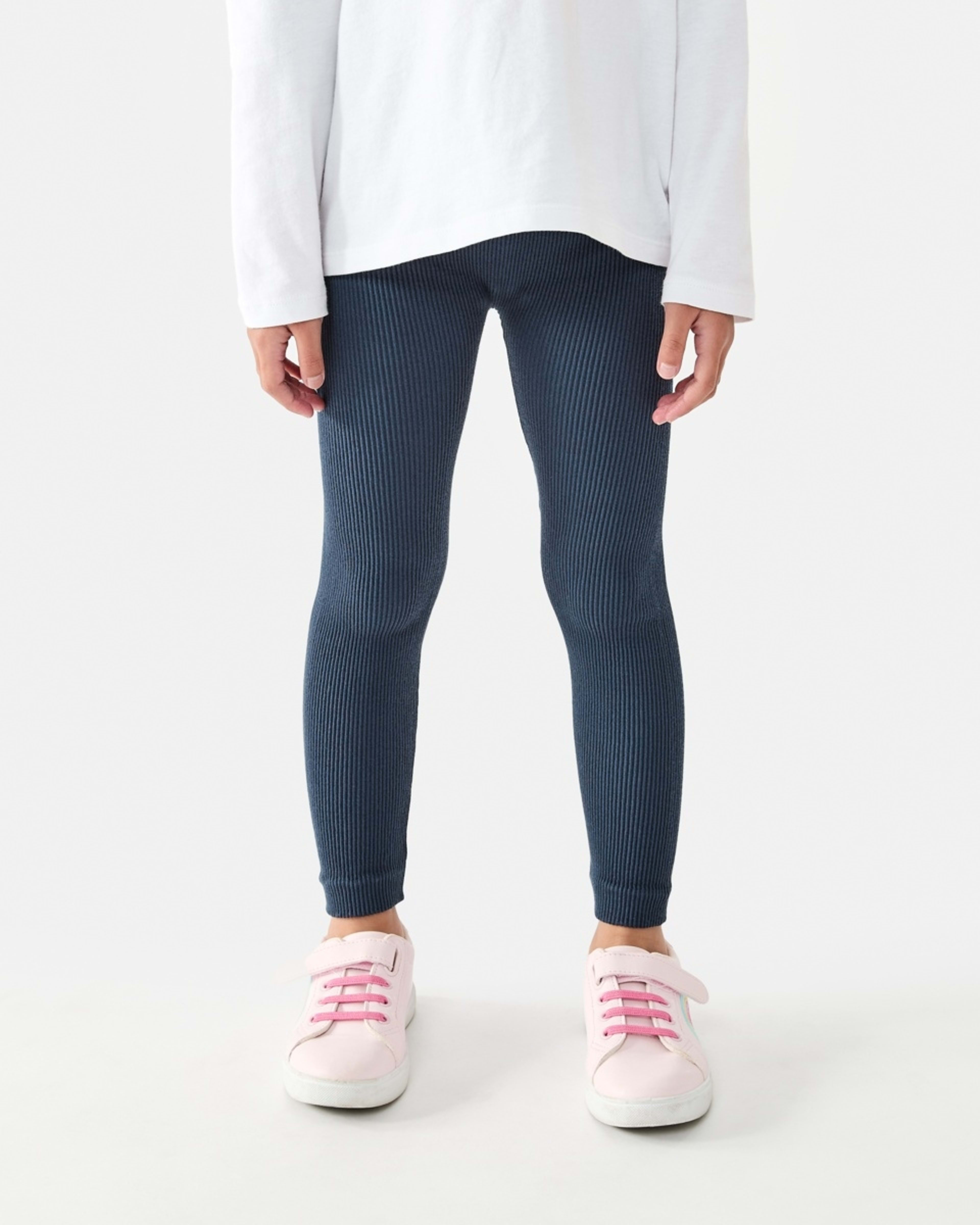 1 Rib Leggings Dress Navy, 1 of 7