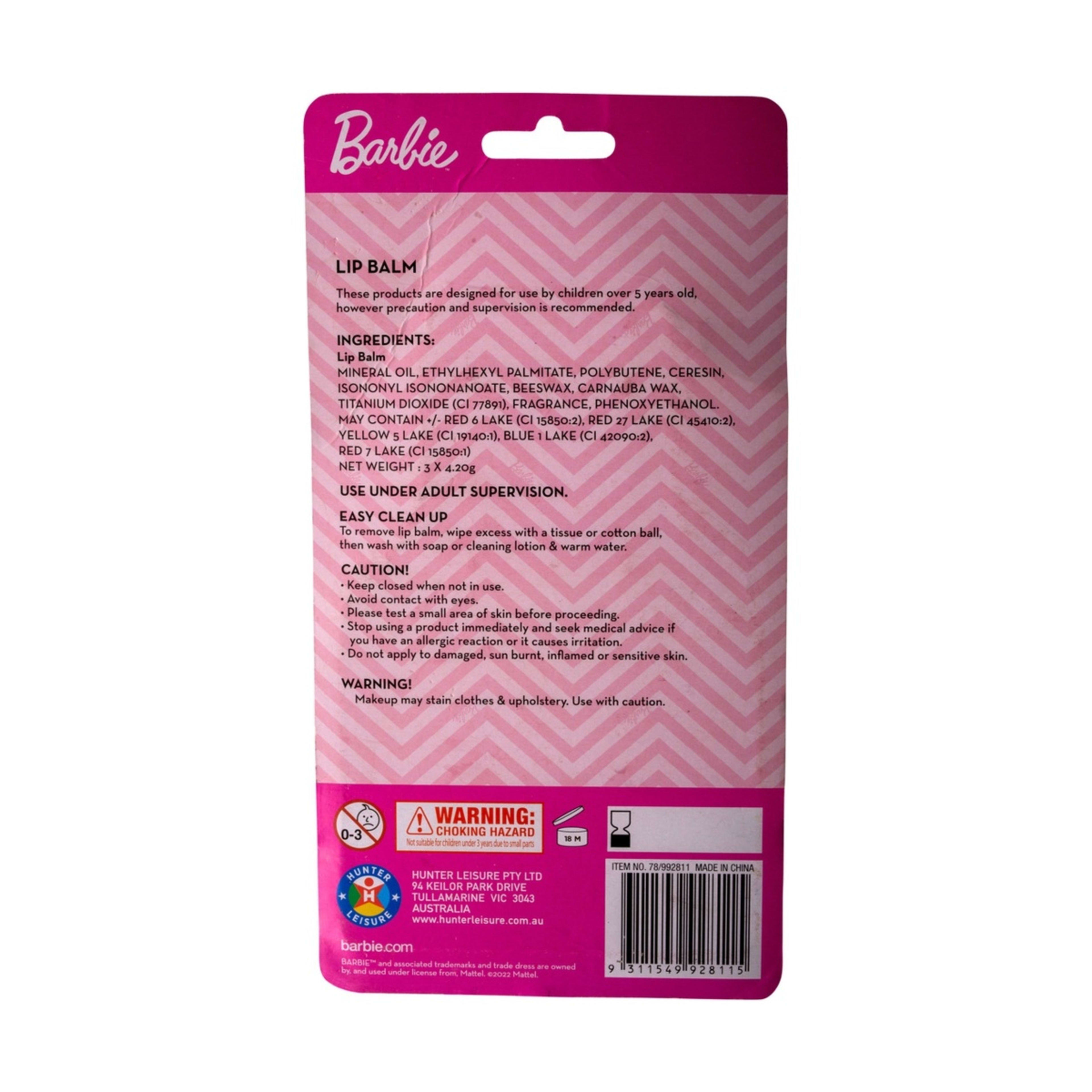 Barbie Lip Balm and Purse Set Kmart