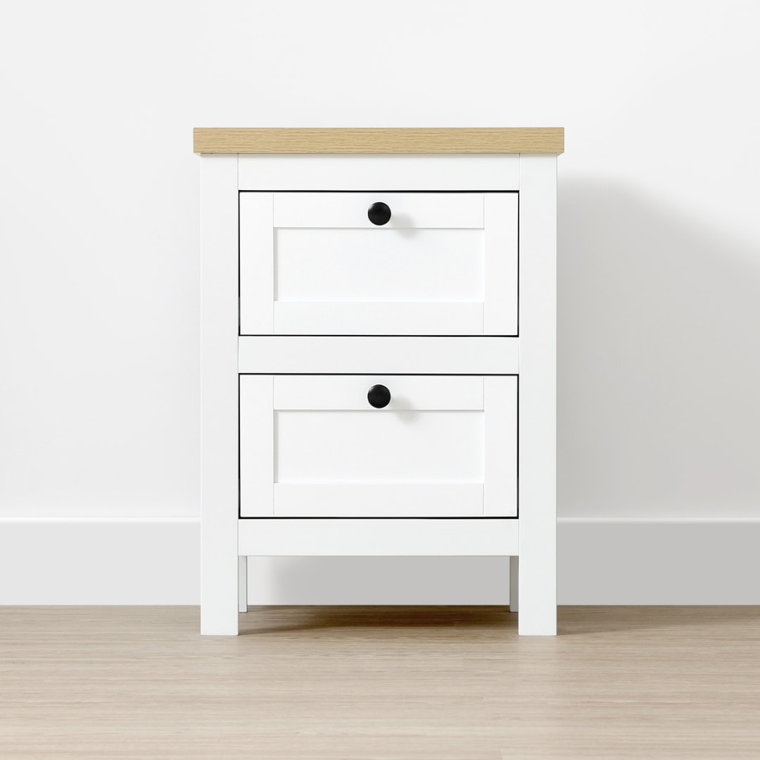 Camille 2 Drawer Bedside Table - Kmart