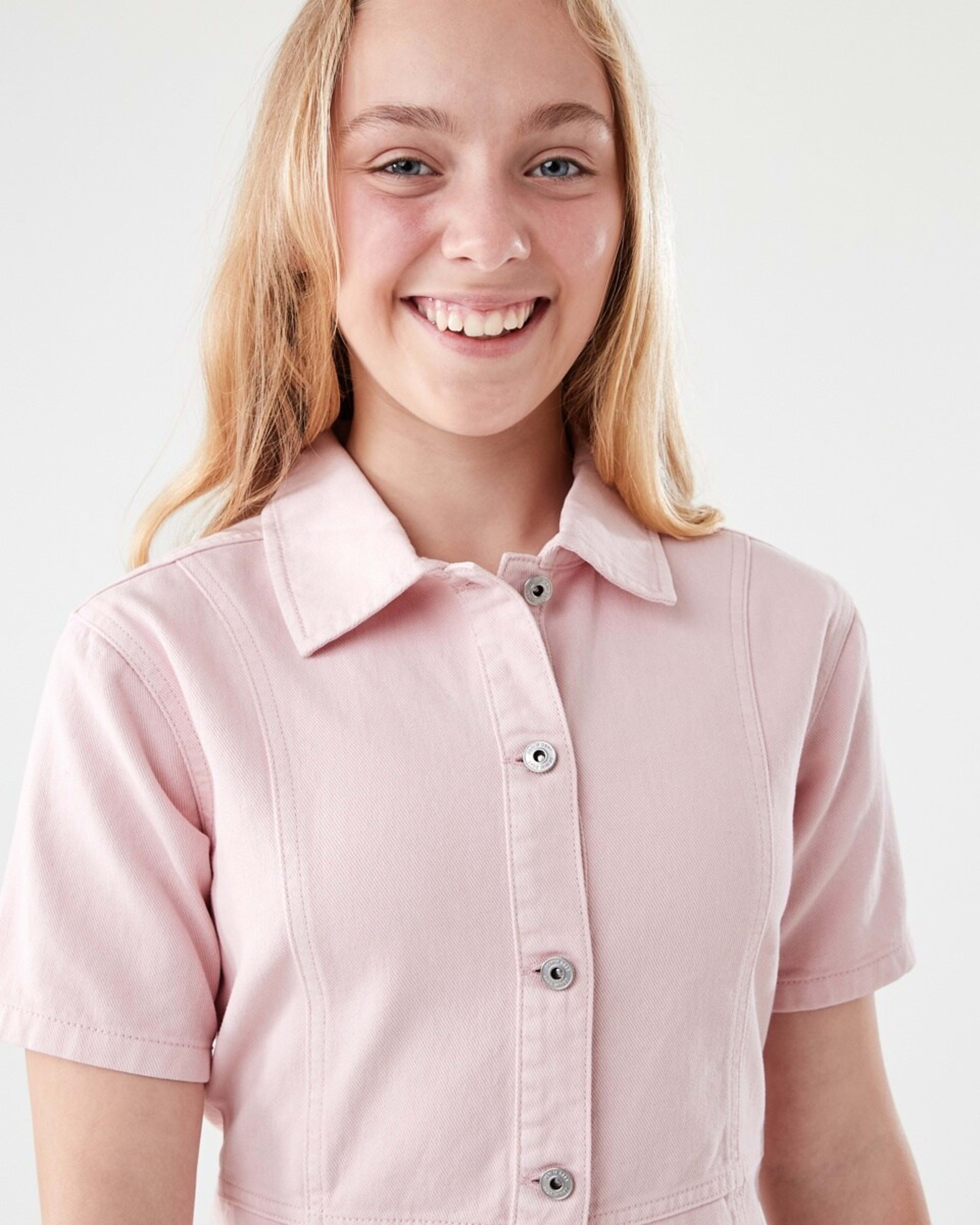 3 Denim Dress LIGHT PINK WASH, 3 of 7