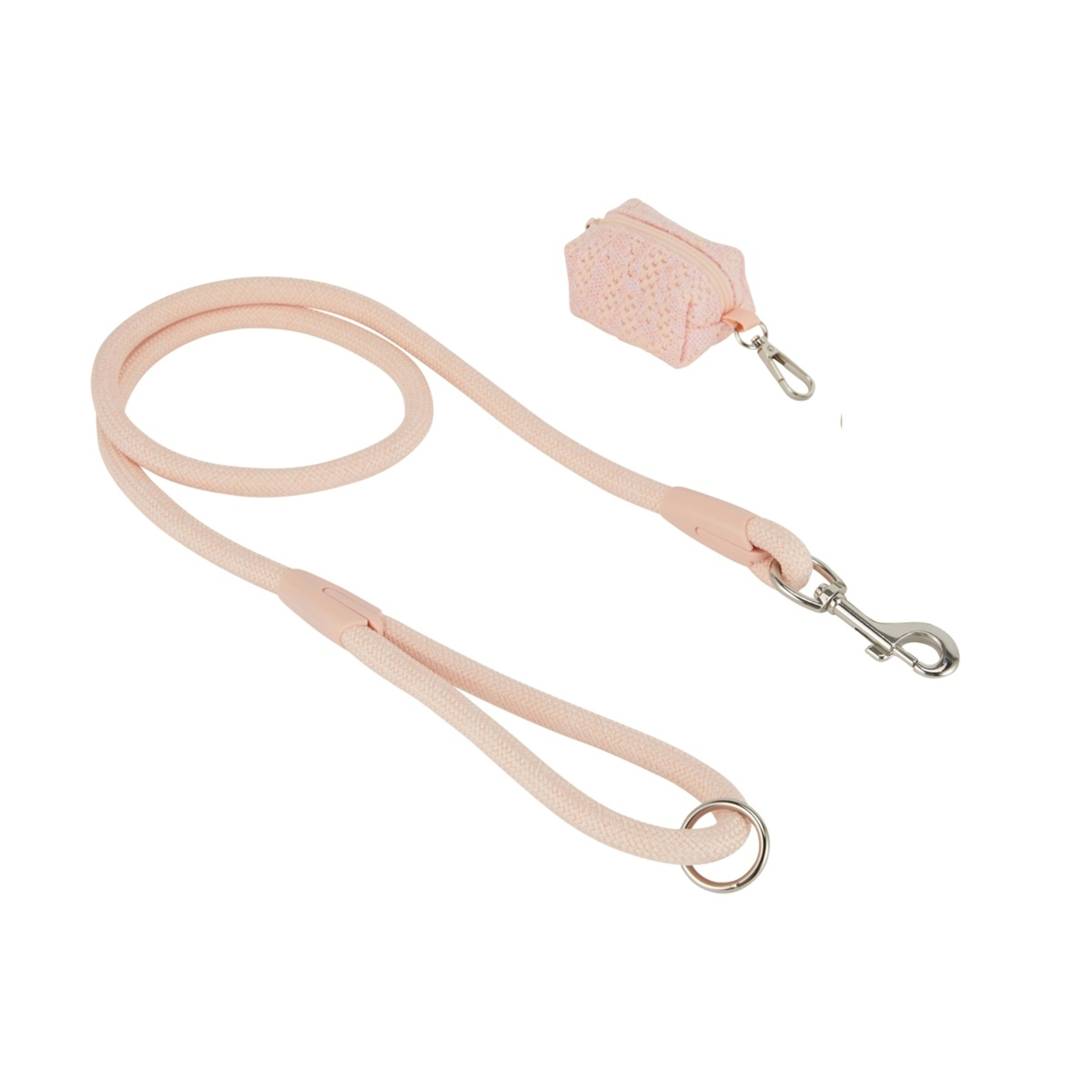 1 Pet Pink Knit Lead and Poo Bag Holder, 1 of 5