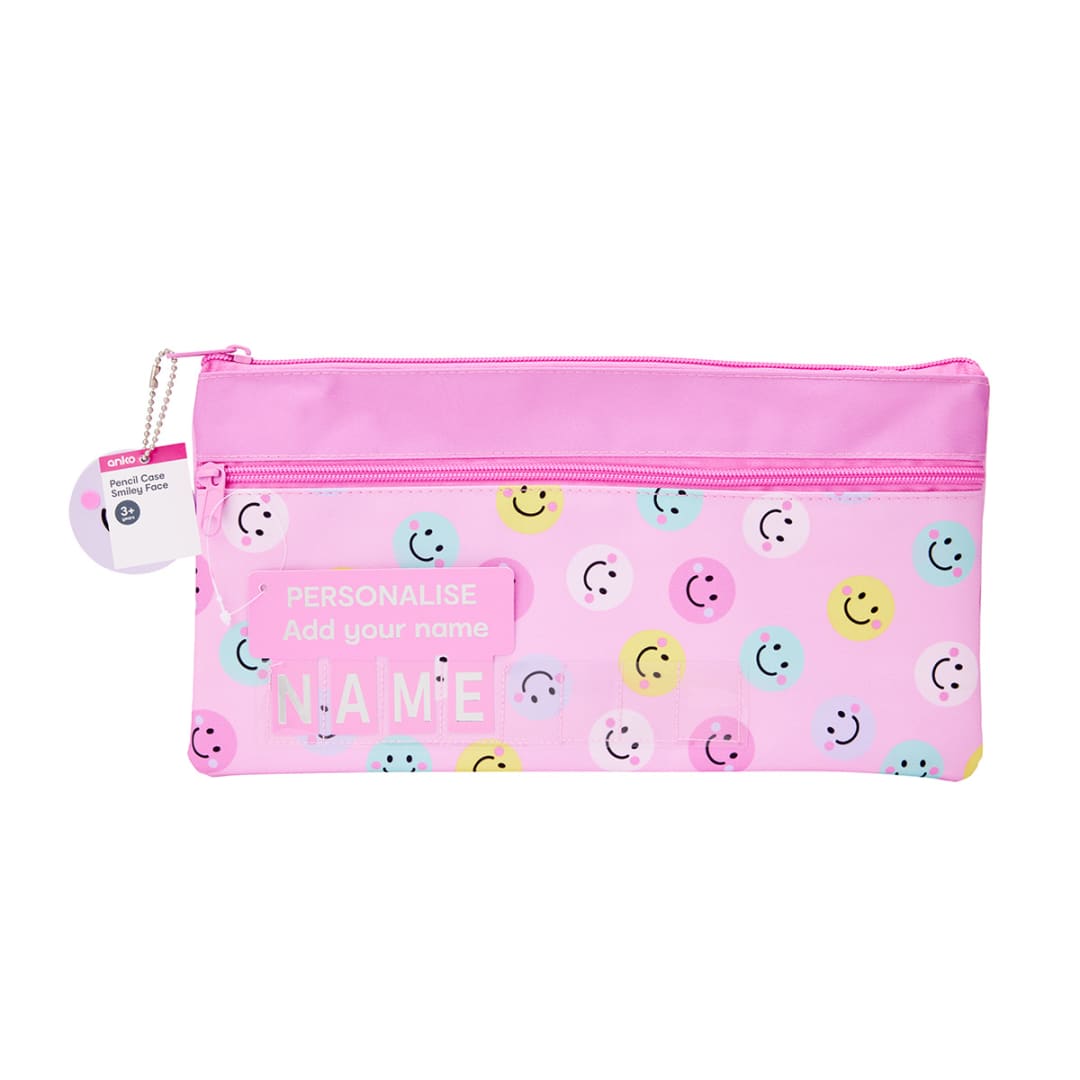 Pencil Case Smiley Face Kmart