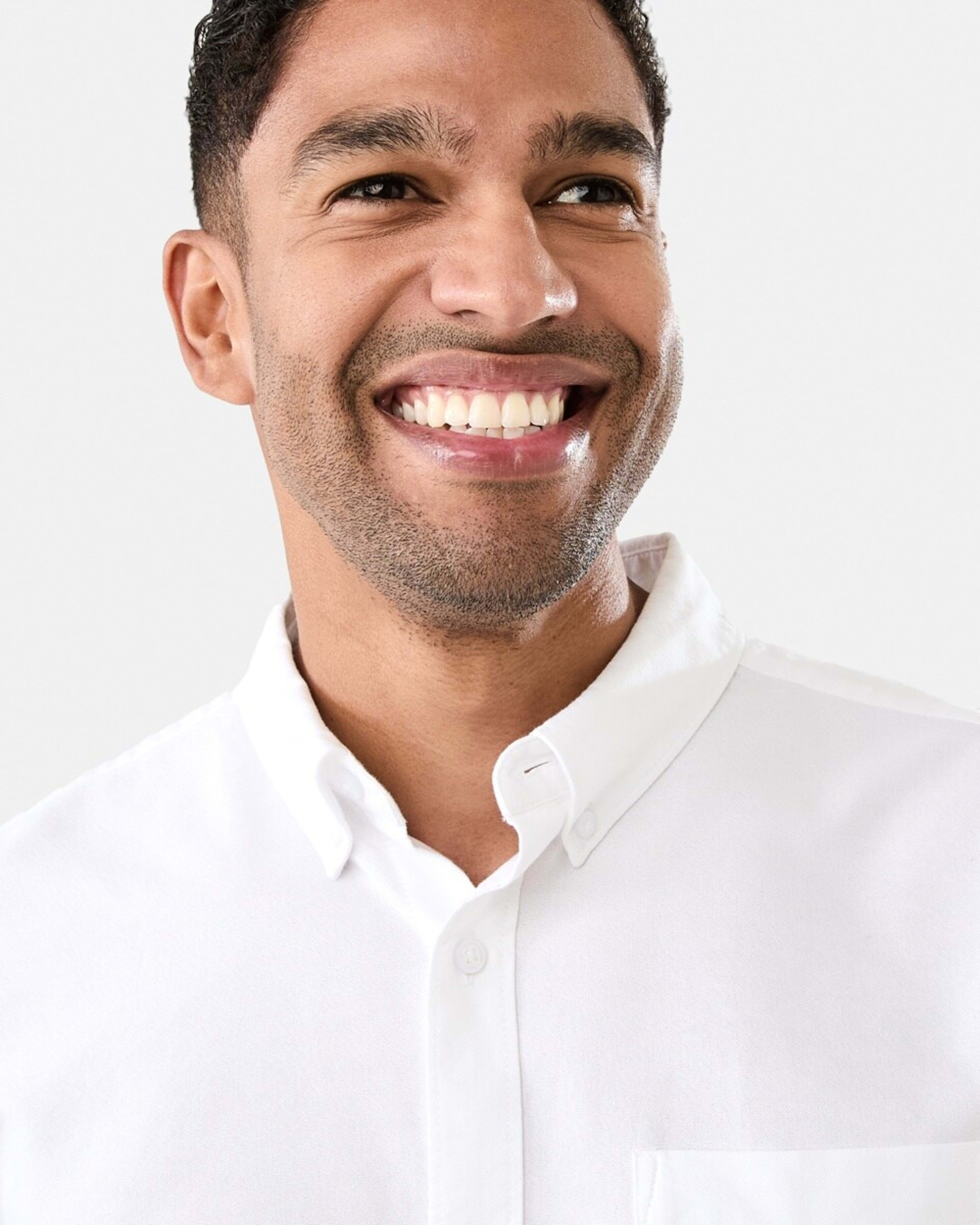 4 Long Sleeve Oxford Shirt WHITE, 4 of 7