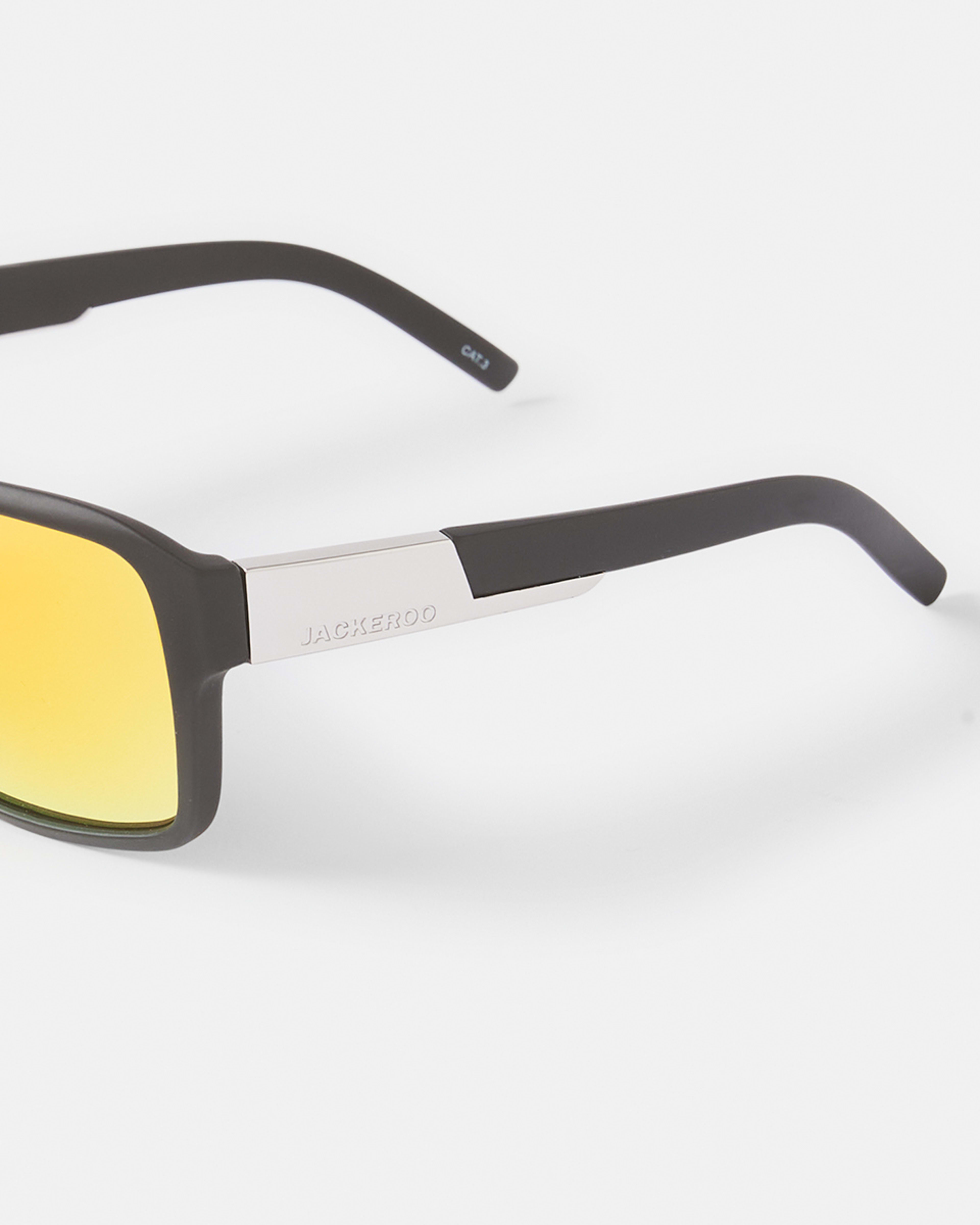 4 Jackeroo D-Frame Sunglasses Black, 4 of 6