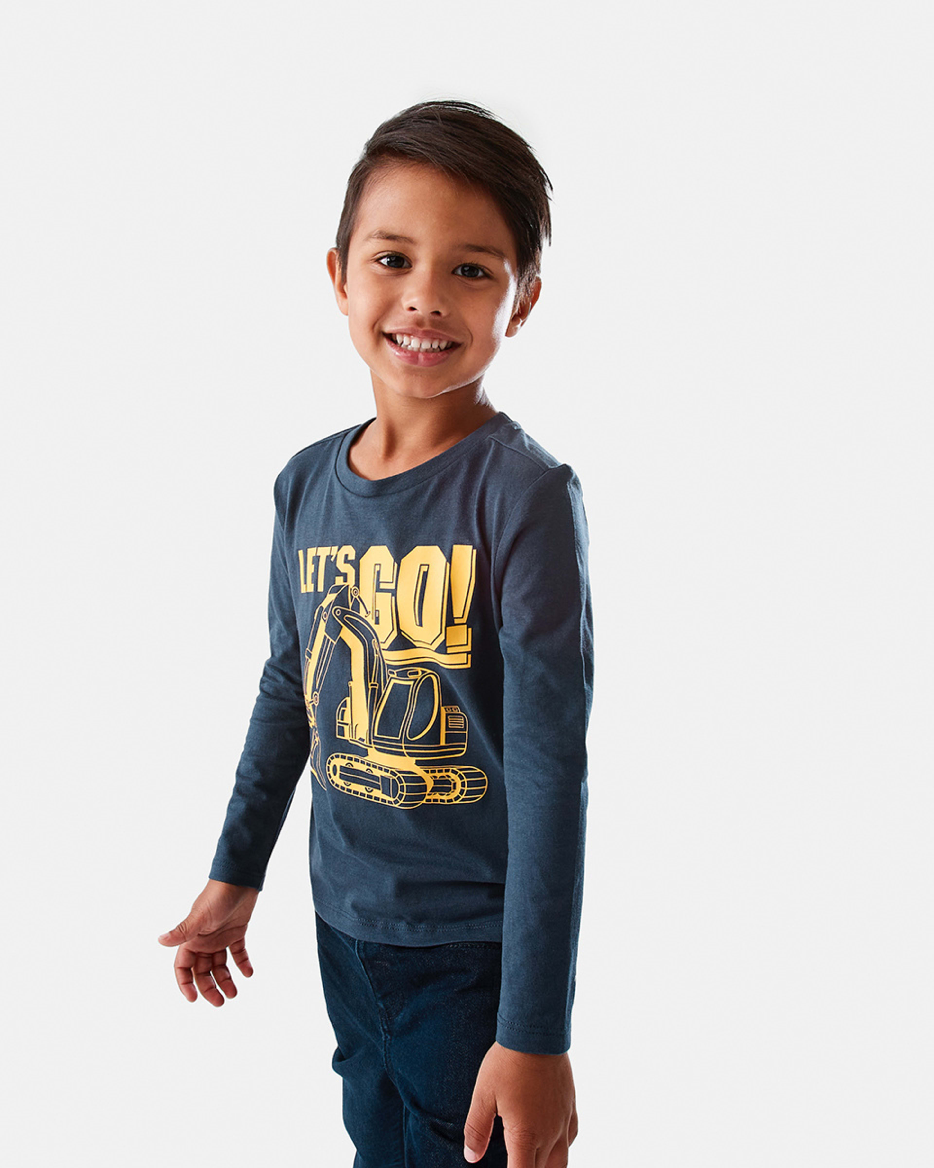 1 Long Sleeve Print T-shirt Harb Dig, 1 of 8